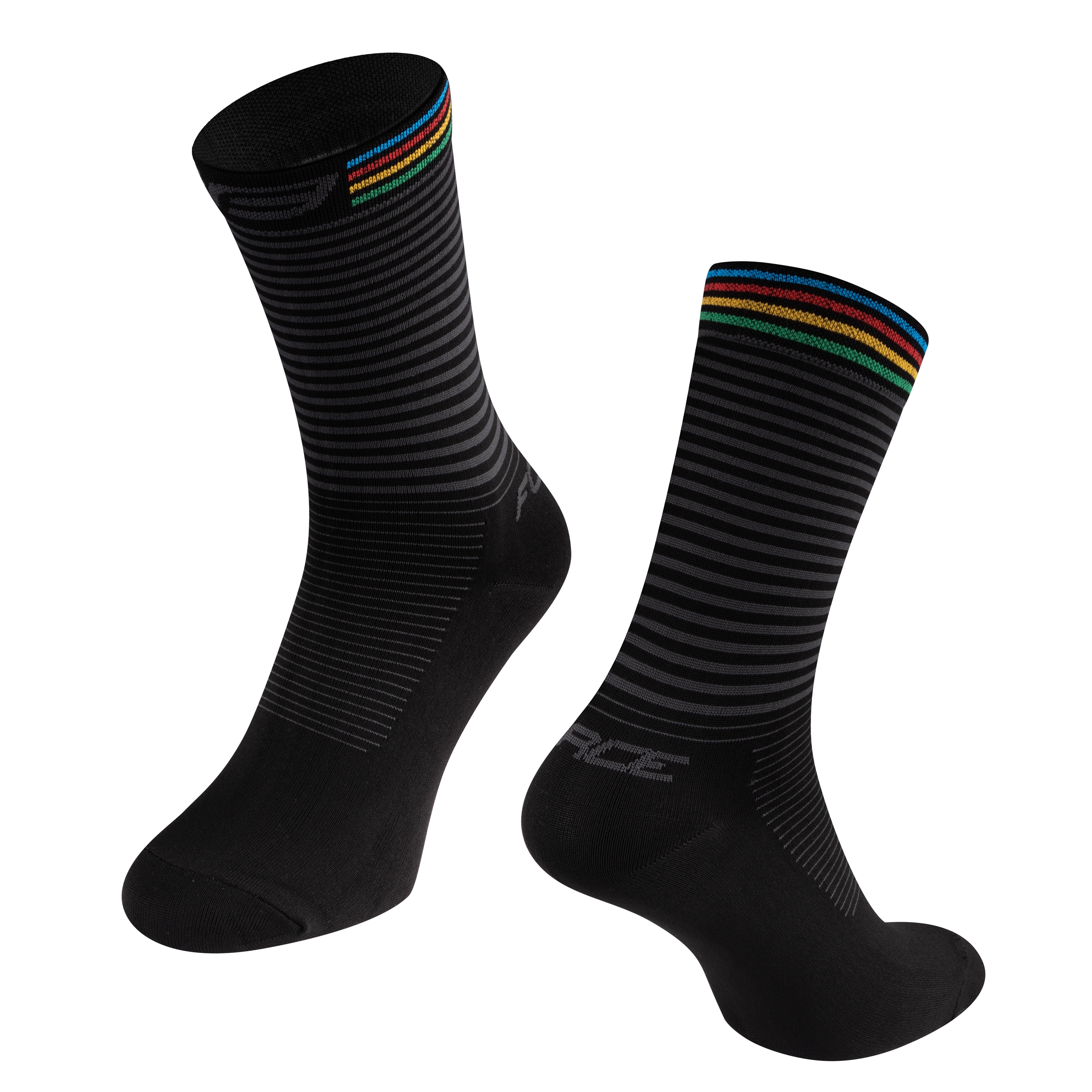 ponožky FORCE TIDE, černé L-XL/42-46