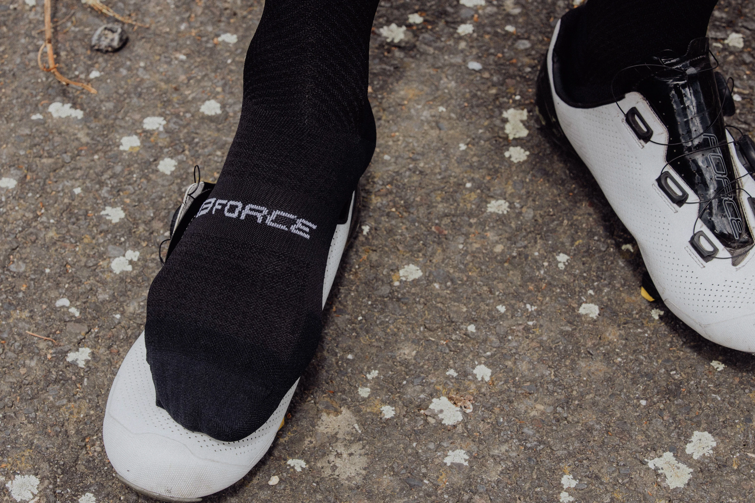 ponožky FORCE VERDONE, černé L-XL / 43 -47