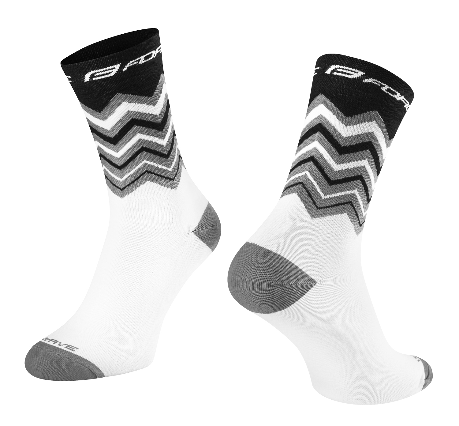 ponožky FORCE WAVE, černo-bílé S-M/36-41