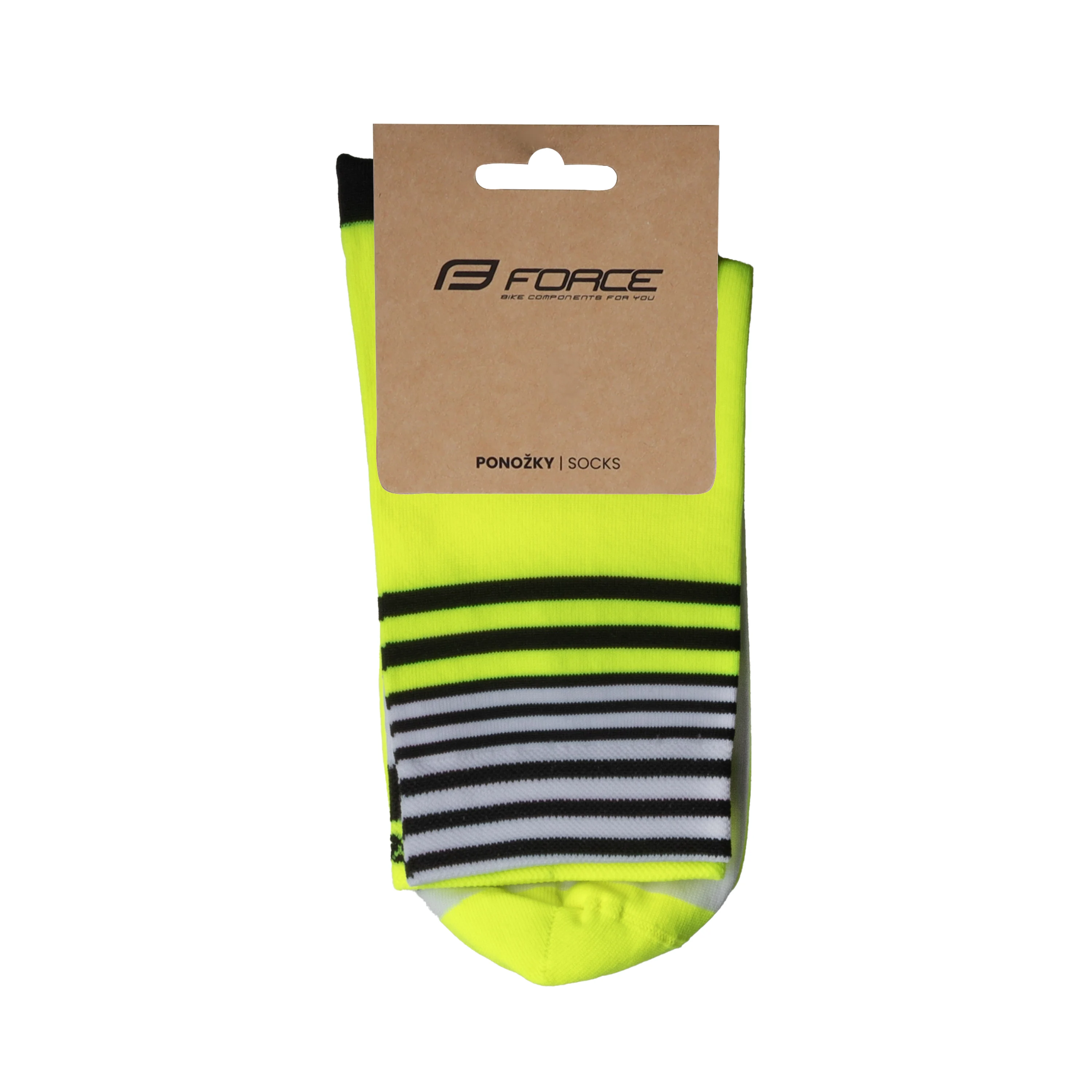 ponožky FORCE ZIGGY, fluo S-M/36-41