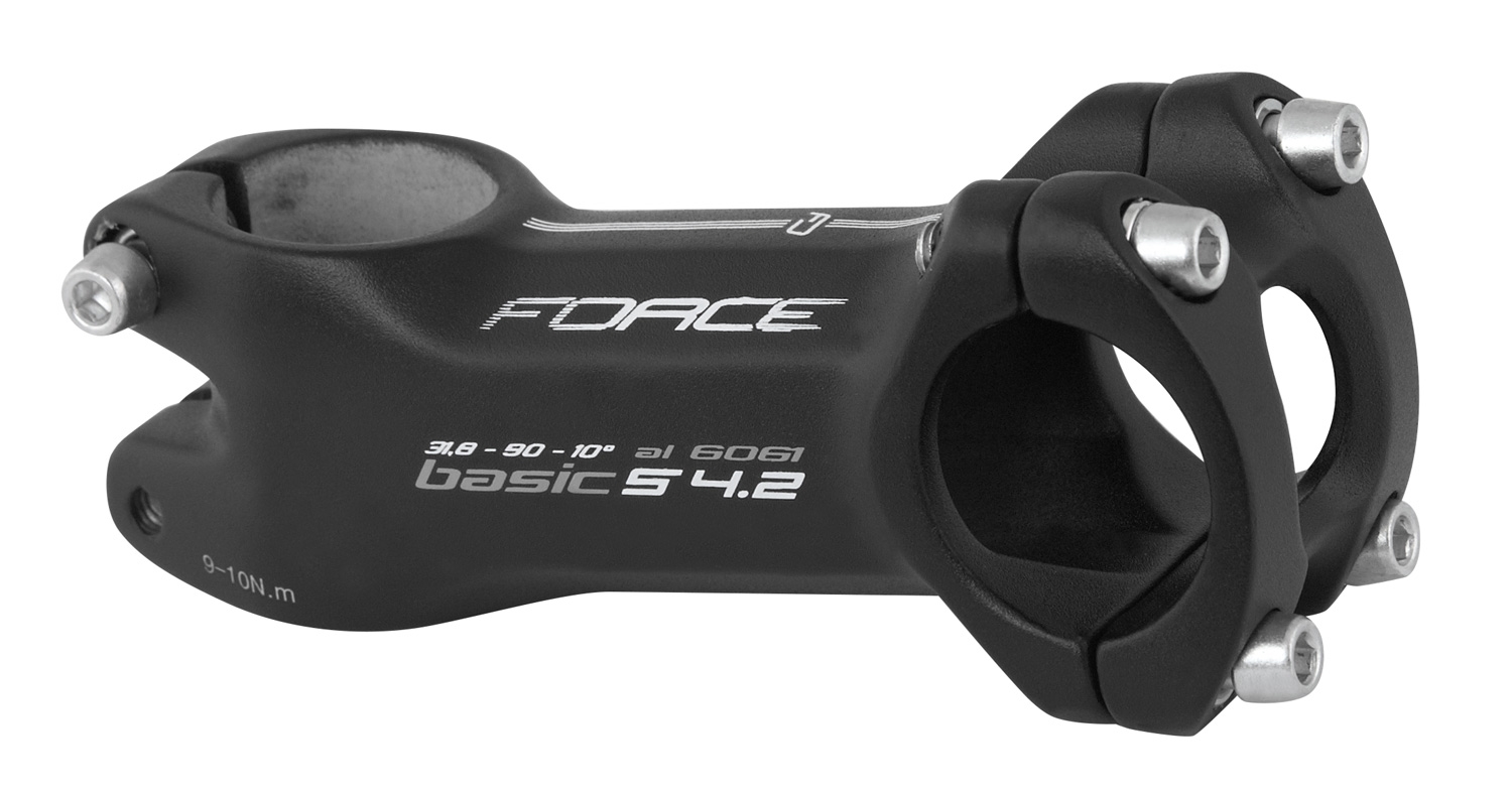 představec FORCE BASIC S4.2 31,8/90mm Al, černý