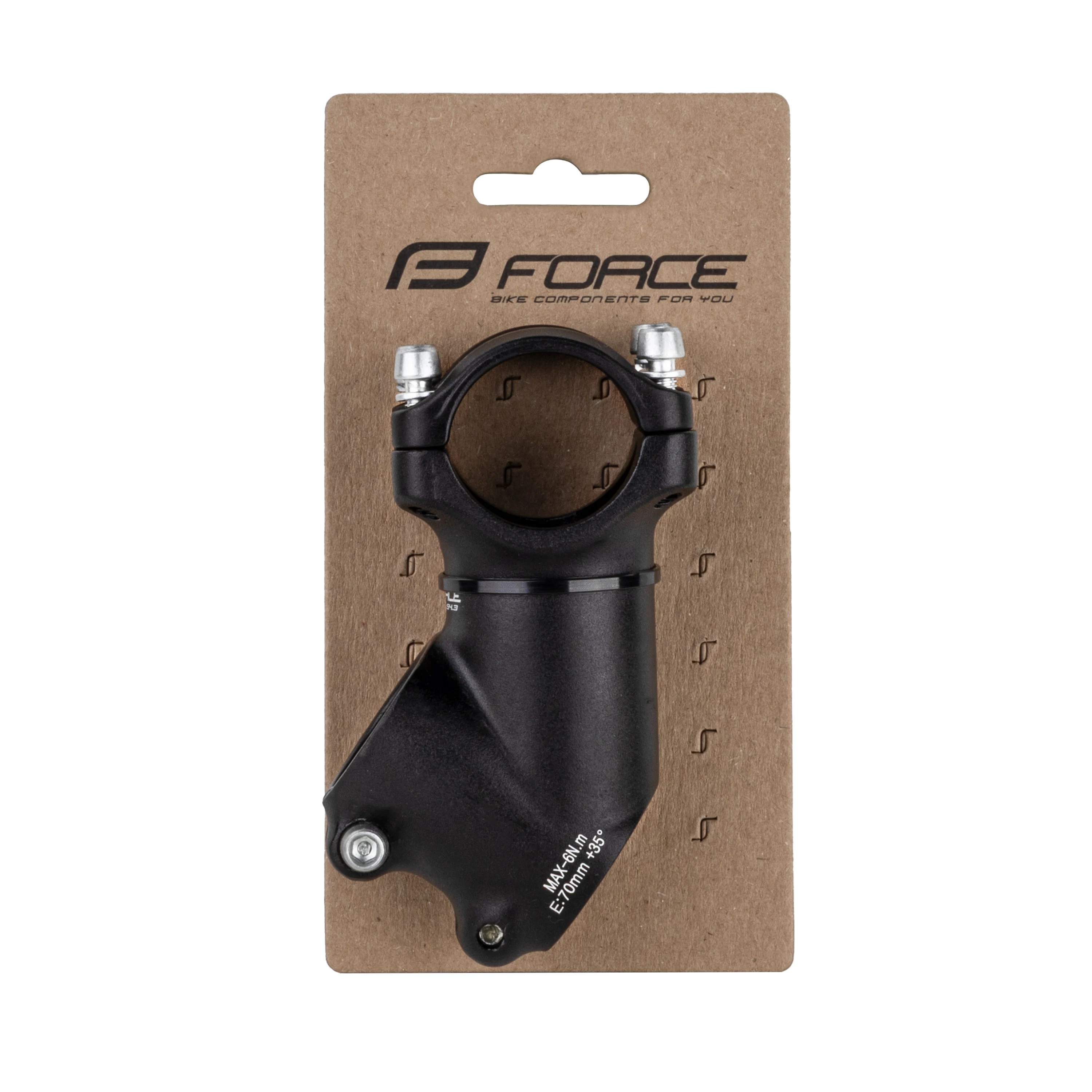 představec FORCE BASIC S4.3  31,8/70mm  Al, černý