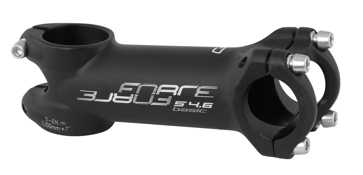 představec FORCE BASIC S4.6 25,4/100mm Al, černý