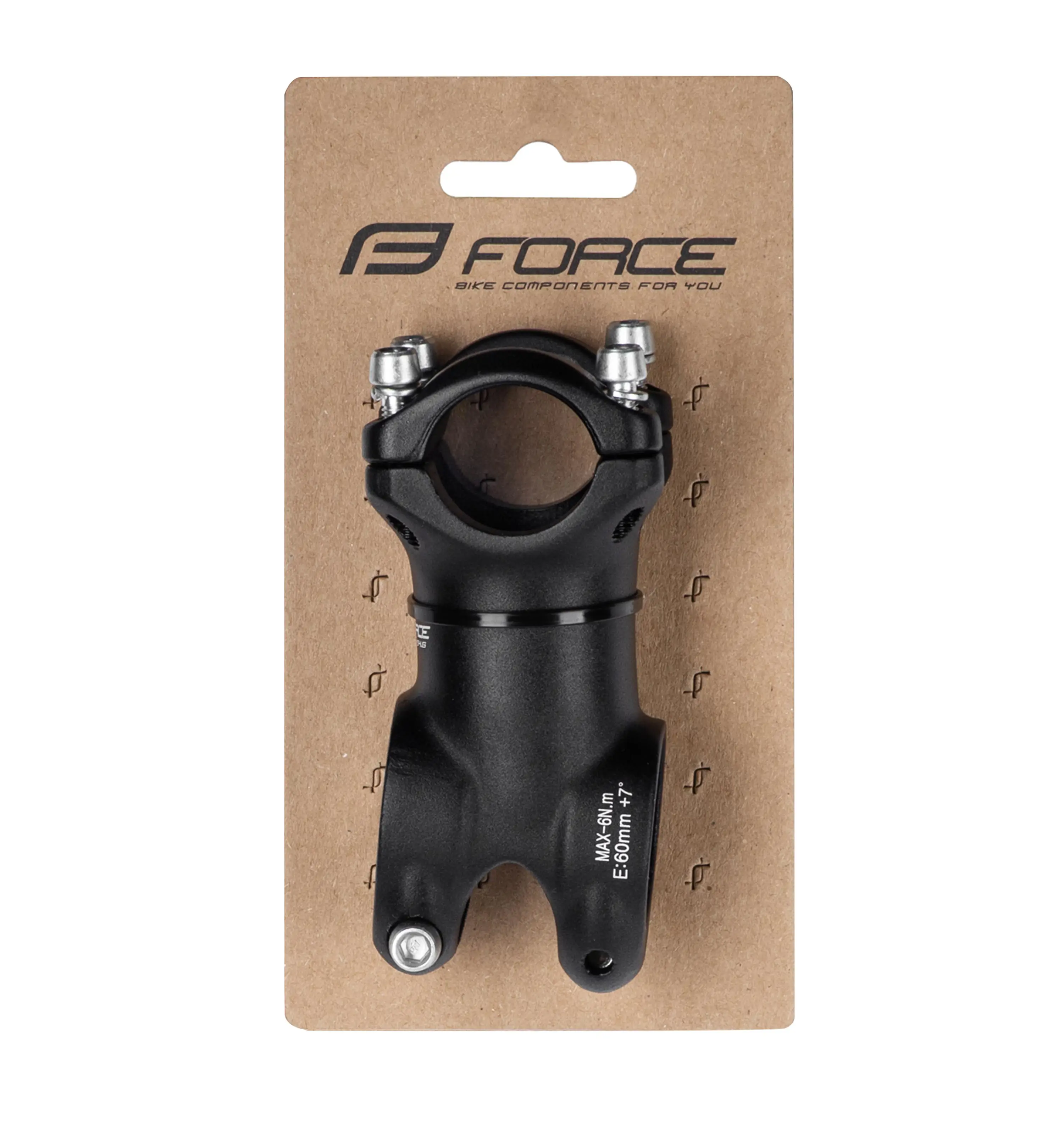 představec FORCE BASIC S4.6  25,4/60mm Al, černý