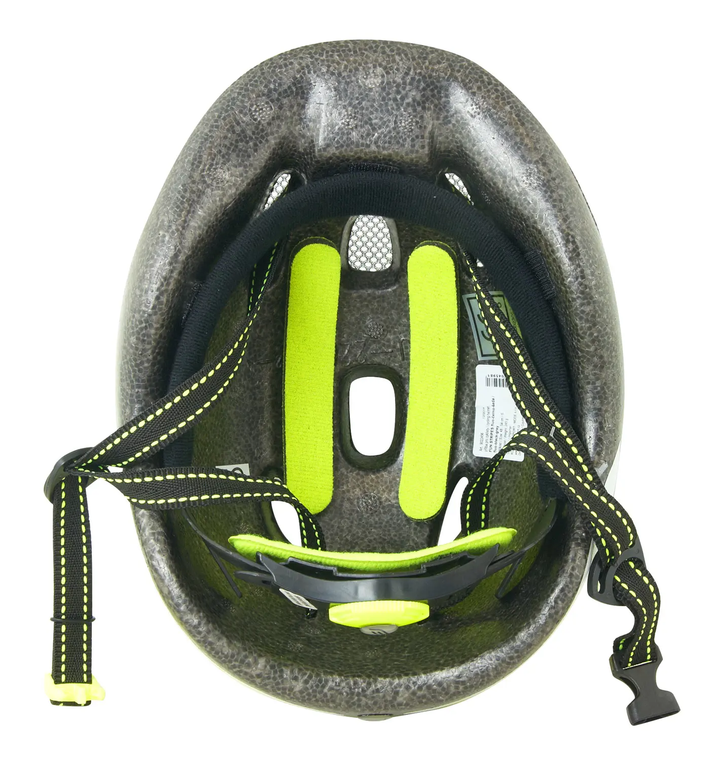 přilba FORCE FUN STRIPES dětská, fluo-černo-šedá S