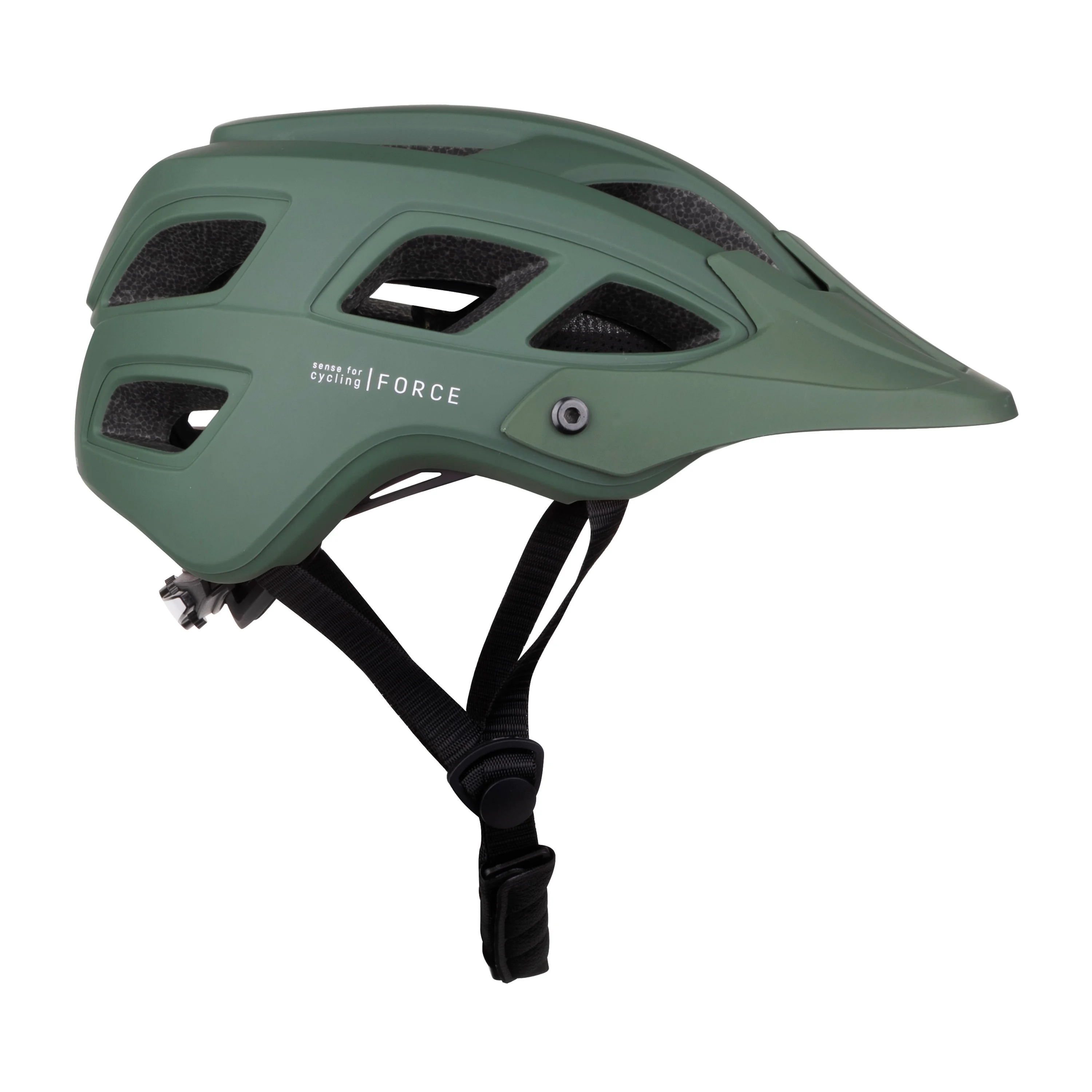 přilba FORCE IBEX MTB, zelená, matná L-XL