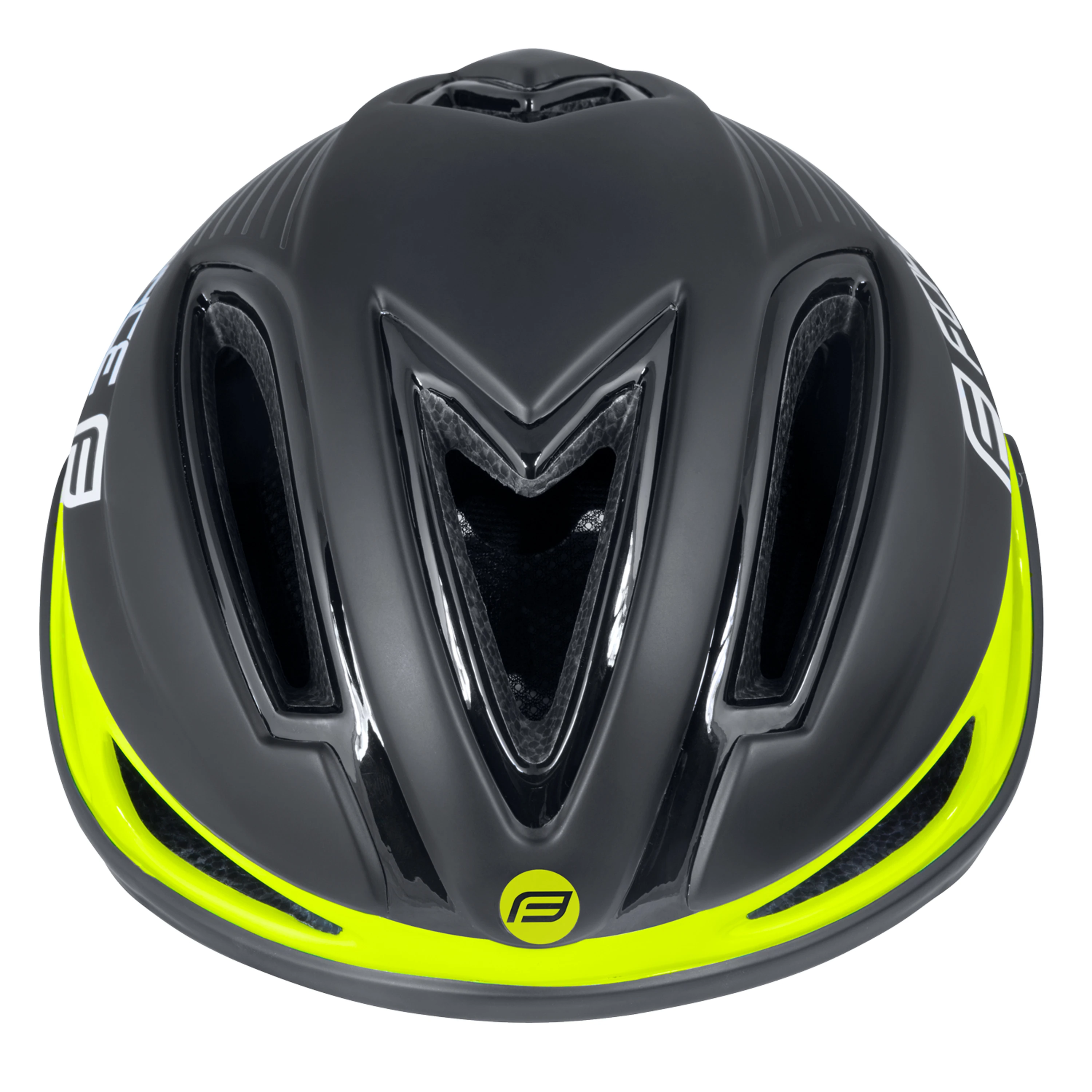 přilba FORCE REX, černo-fluo, S-M