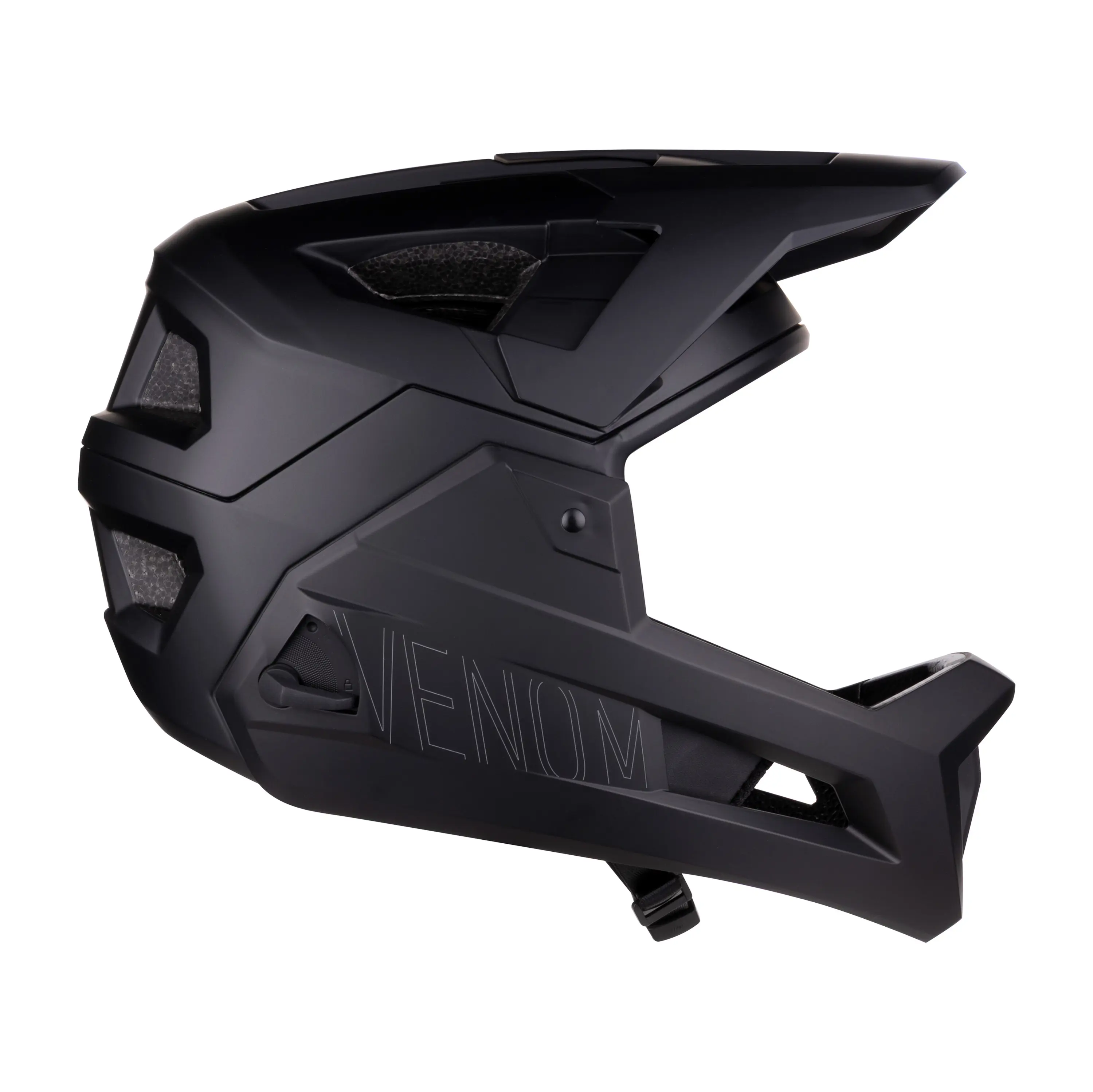 přilba FORCE VENOM downhill, černá L-XL