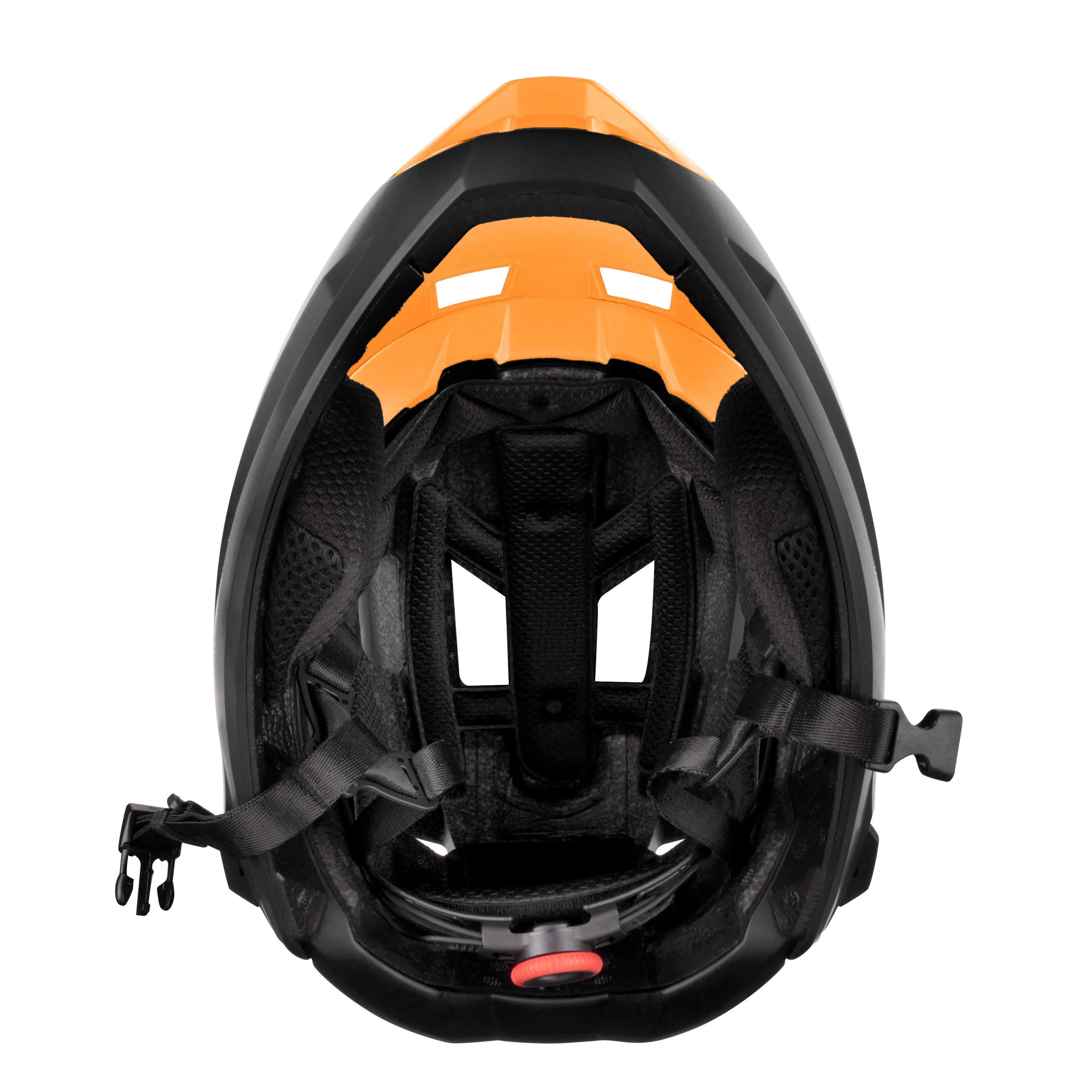 přilba FORCE VENOM downhill, oranžovo-černá L-XL