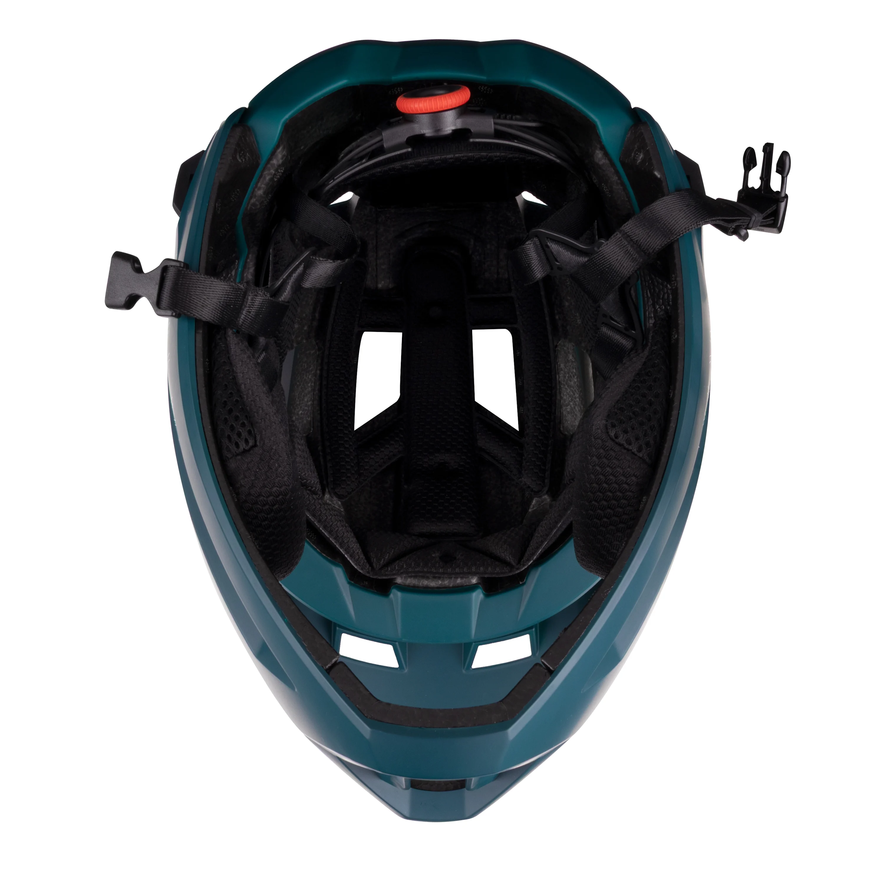 přilba FORCE VENOM downhill, petrolejová L-XL
