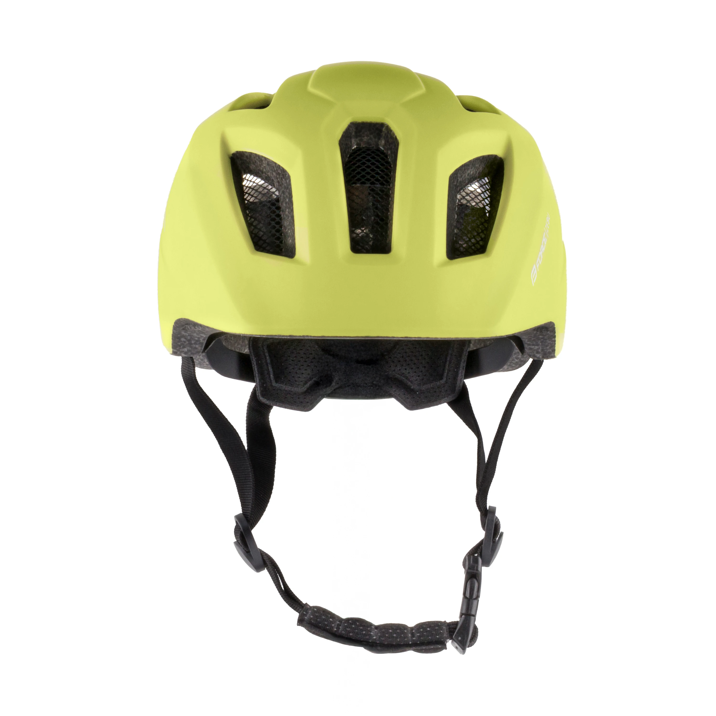 přilba FORCE ZEBU s blikačkou, limeta XS-S