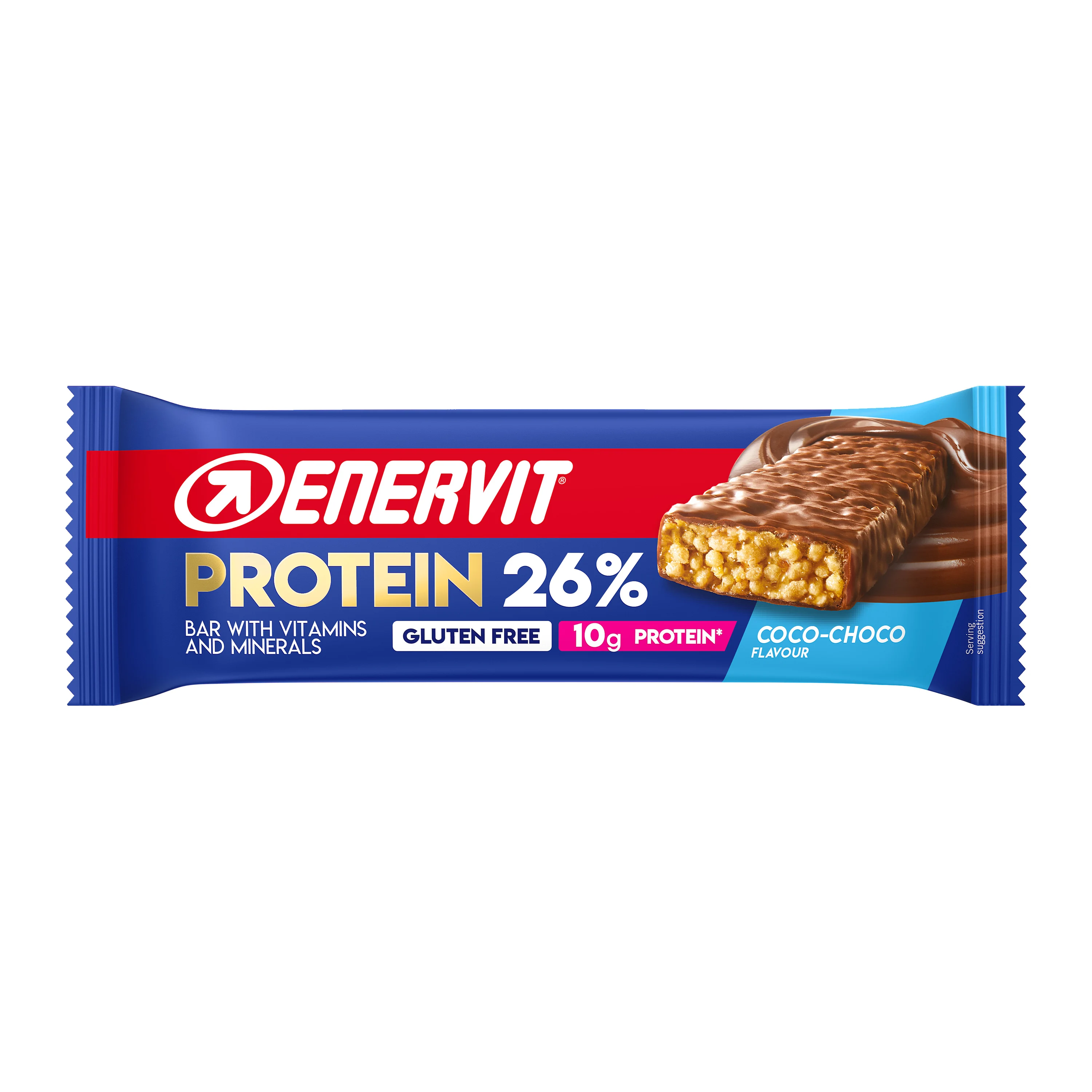 ENERVIT Protein Bar 26%, tyčinka, 40 g čok+kokos