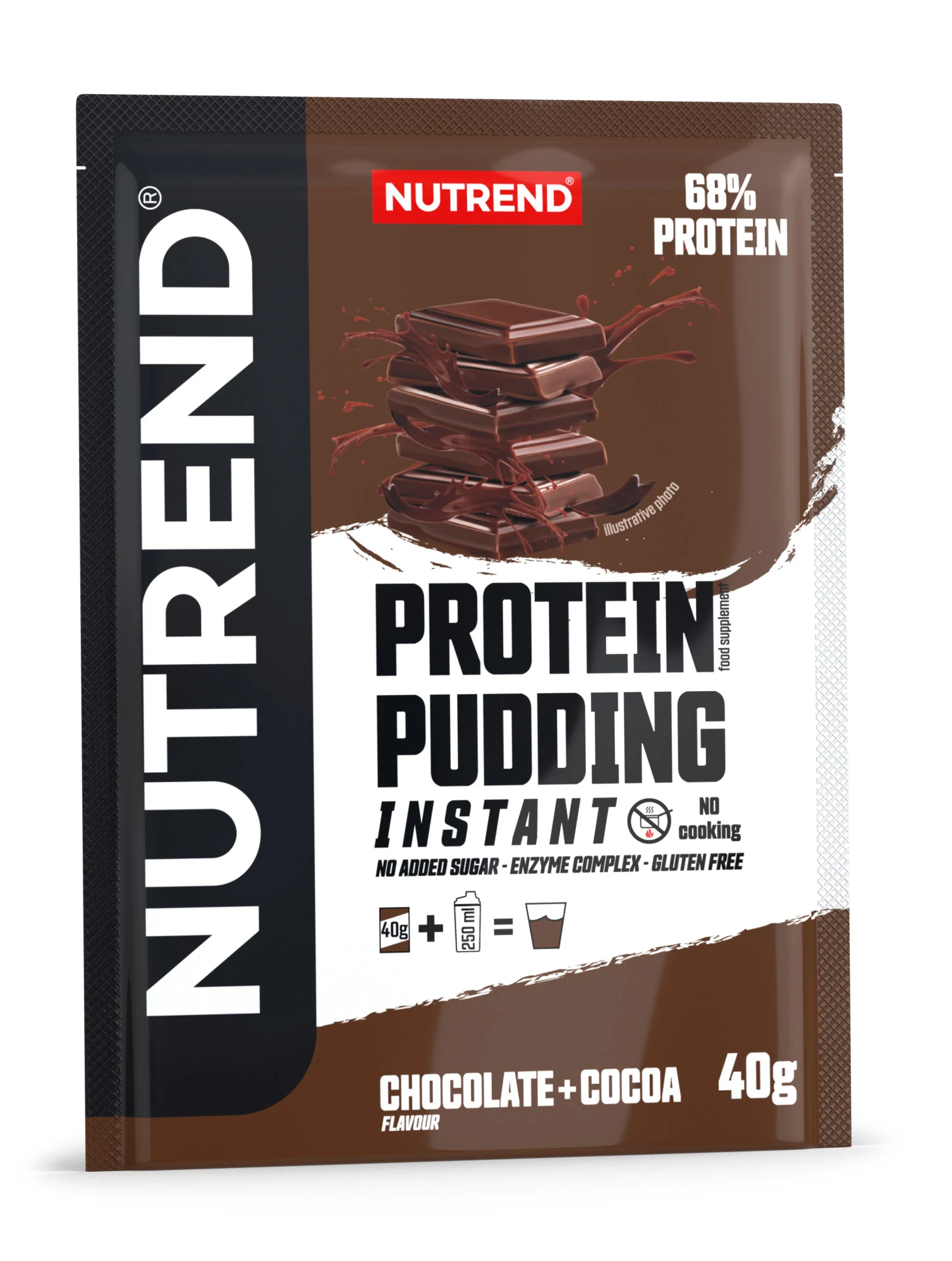 Protein Pudding, 5x 40 g čokoláda+kakao