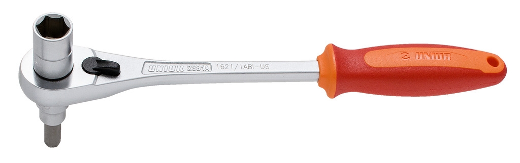 ráčna UNIOR střed. slož. 3/8", šest.klíč 8/ořech14