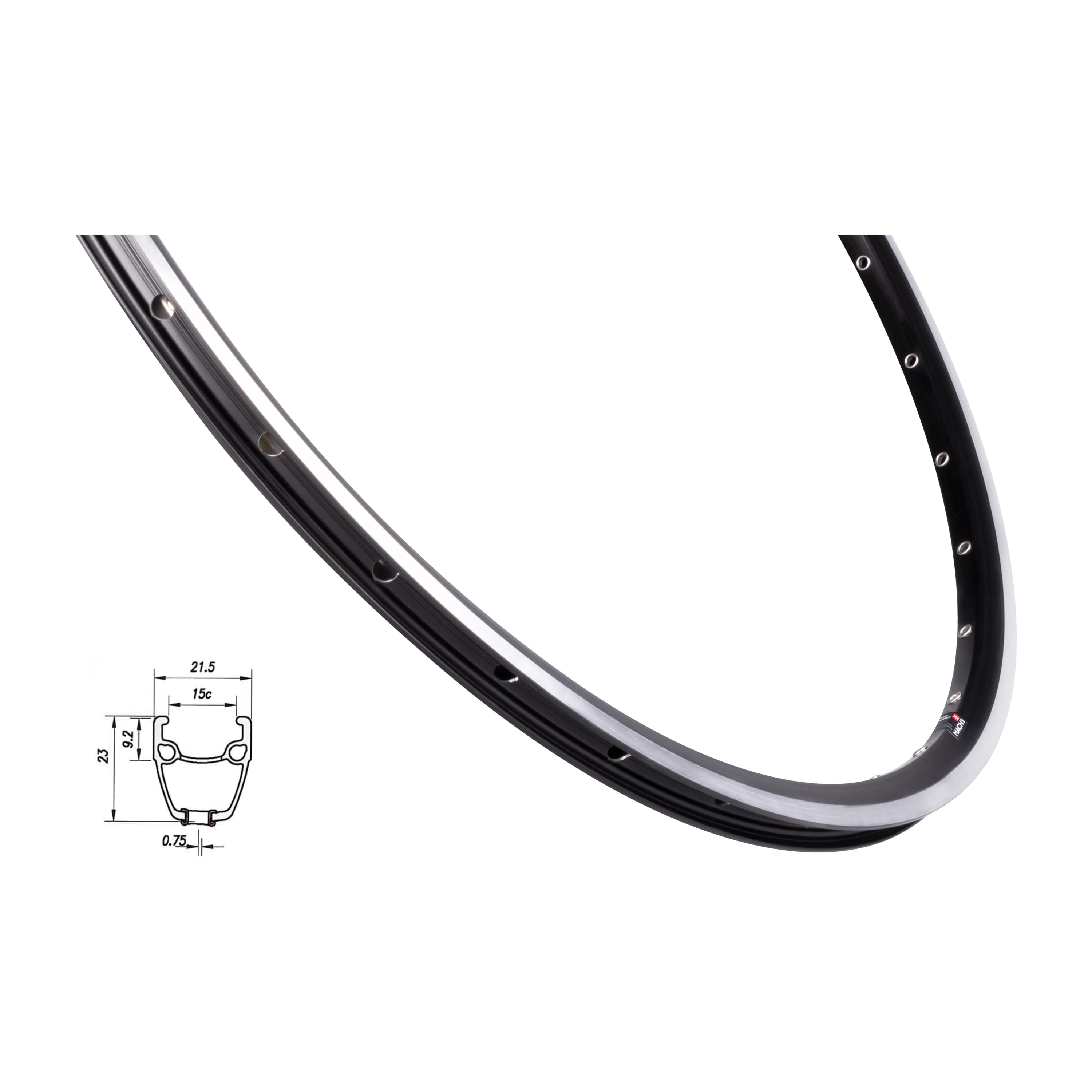 ráfek MACH1 ROAD RUNNER 622 x 15, 32 děr, černý