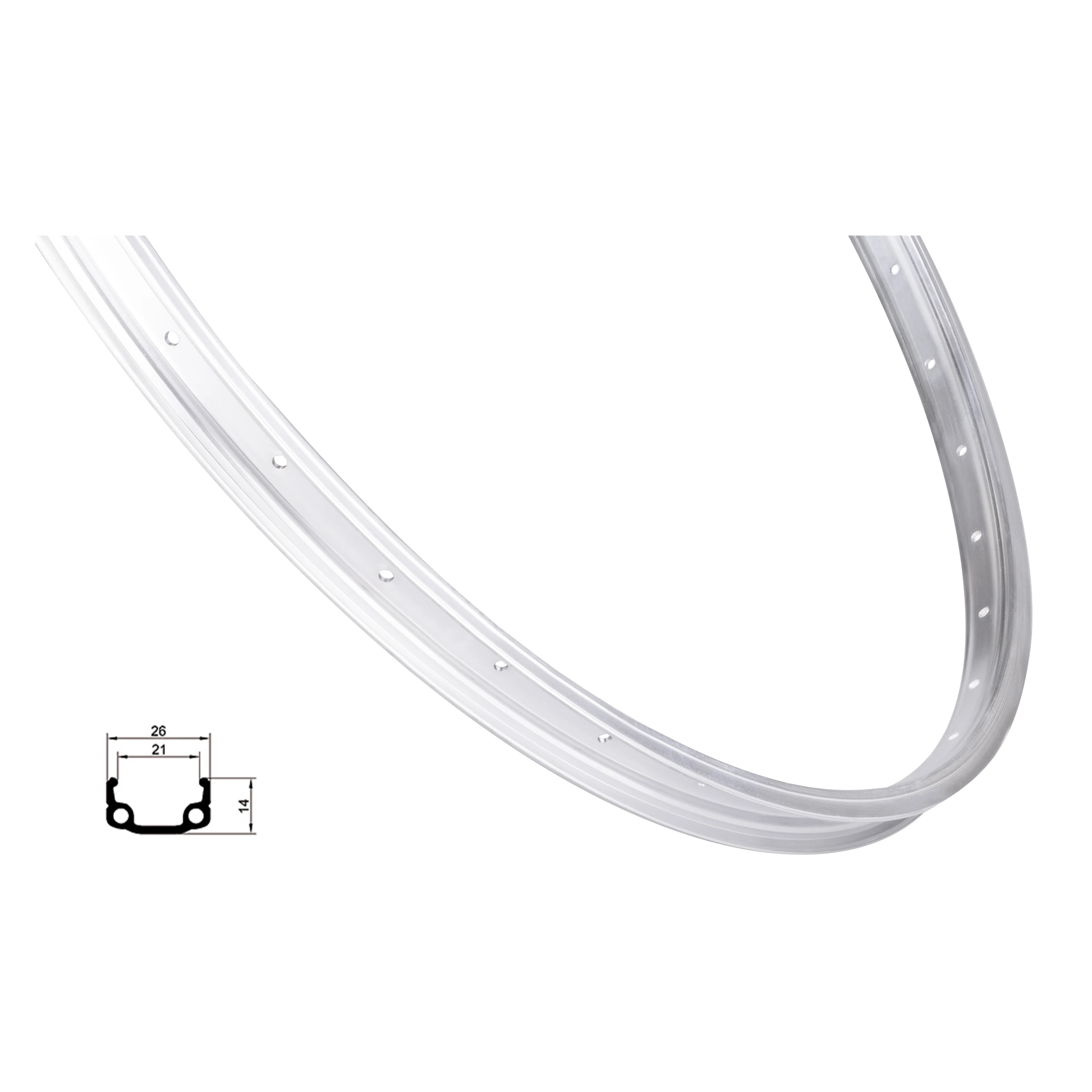 ráfek REMERX RMX21 559x21, 36děr, stříbrný