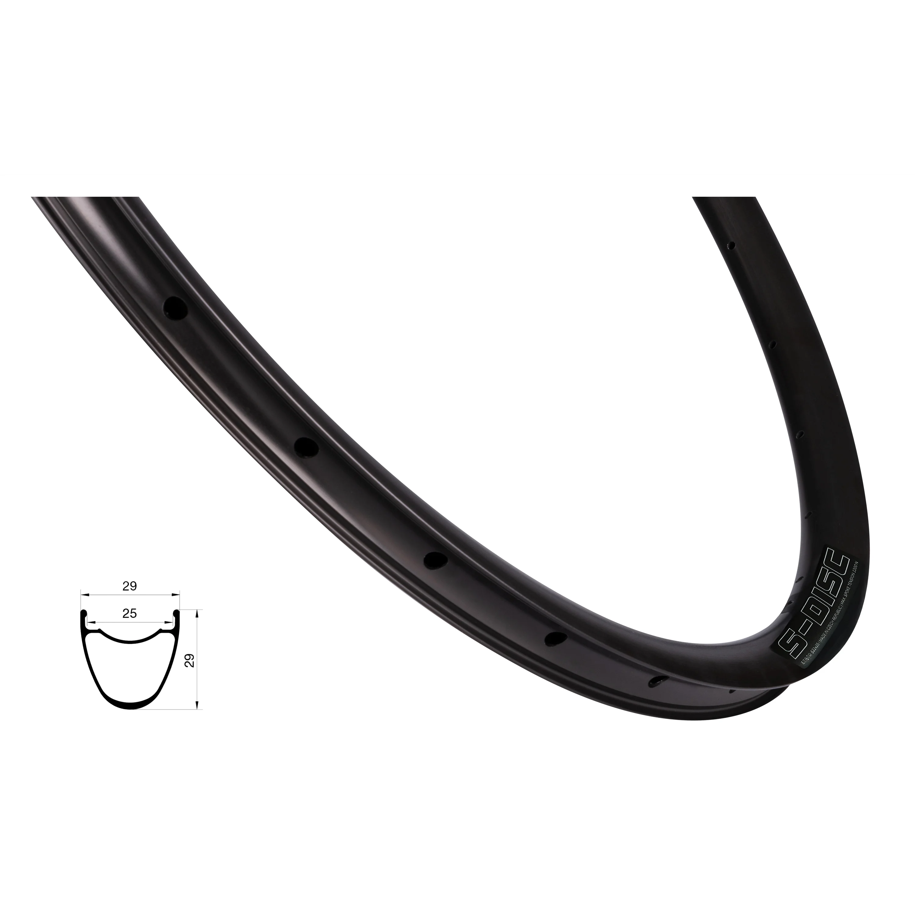 ráfek REMERX S-DISC 622x25, 28děr, černý