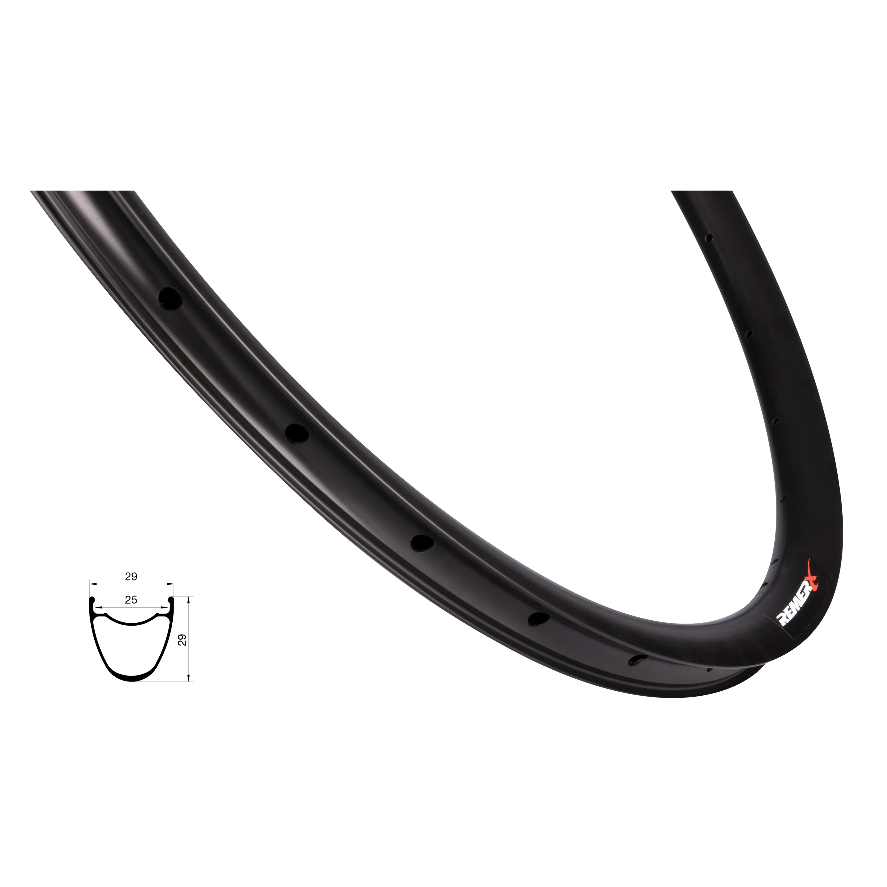 ráfek REMERX S-DISC 622x25, 32děr, černý