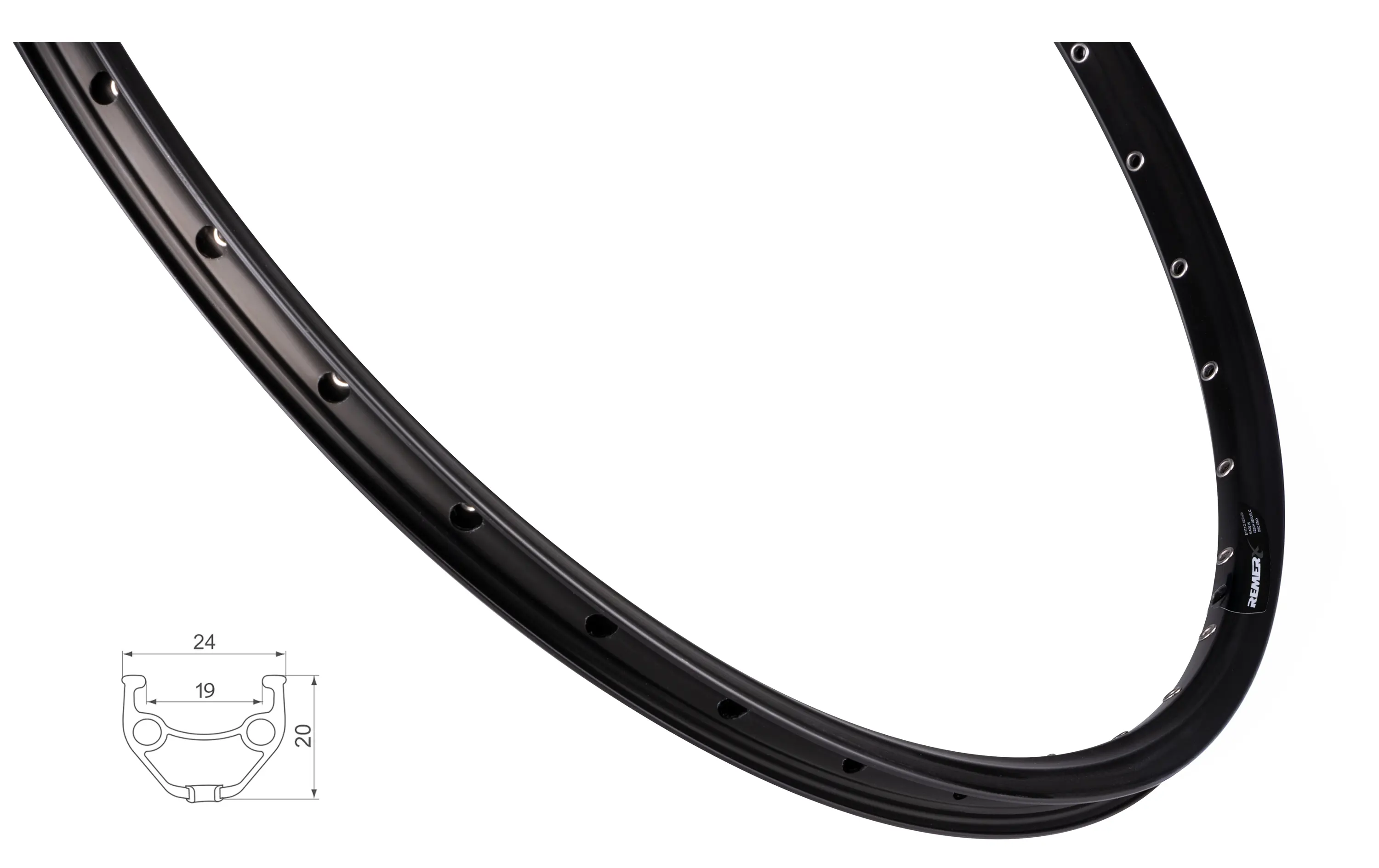 ráfek REMERX TopDisc 584x19, 32děr, černý