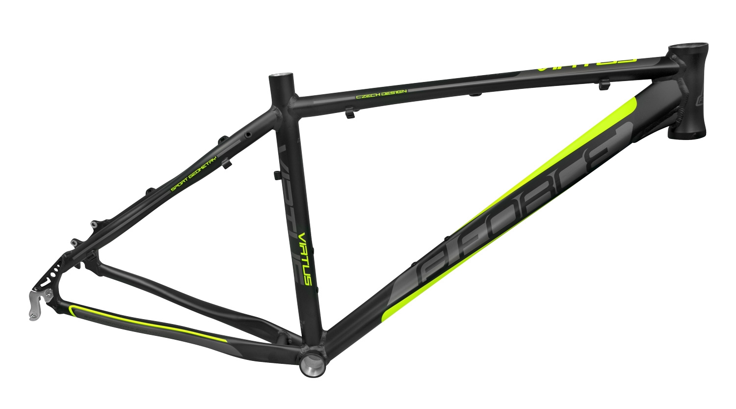 rám FORCE VIRTUS MTB 26" černo-fluo M/17,5''
