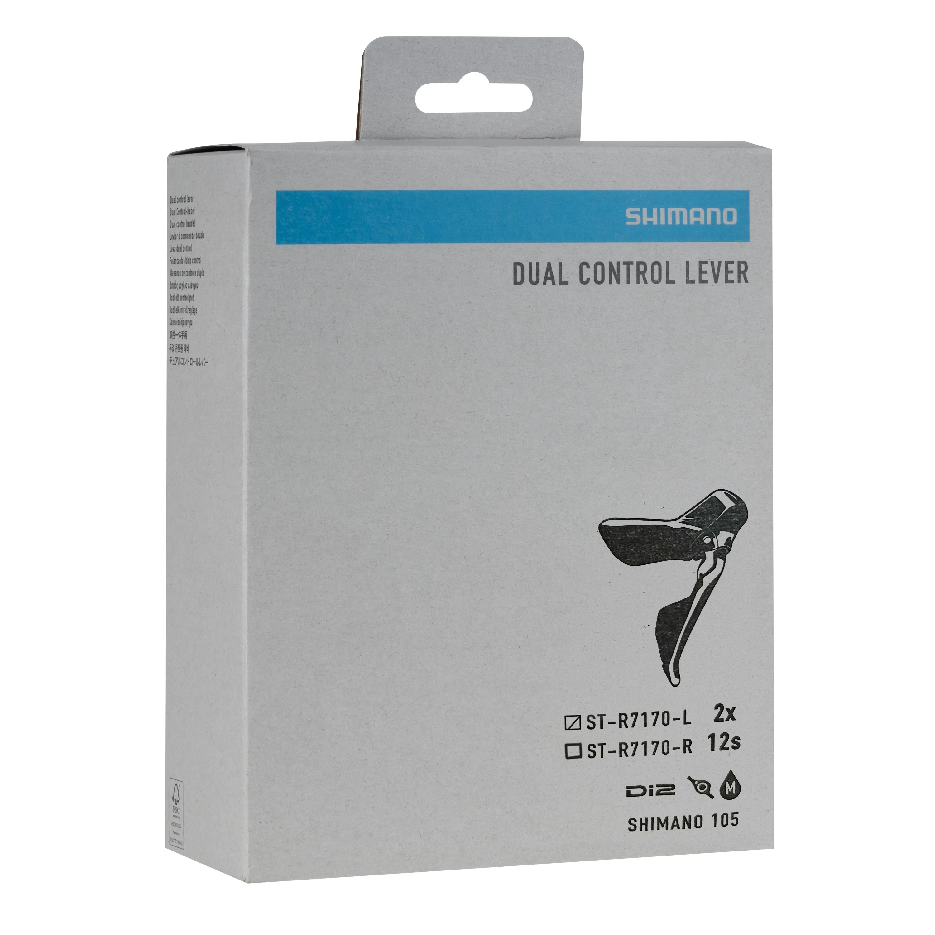 řazení 105 STR7170 Di2 levé 2 k, hydr. brzdy