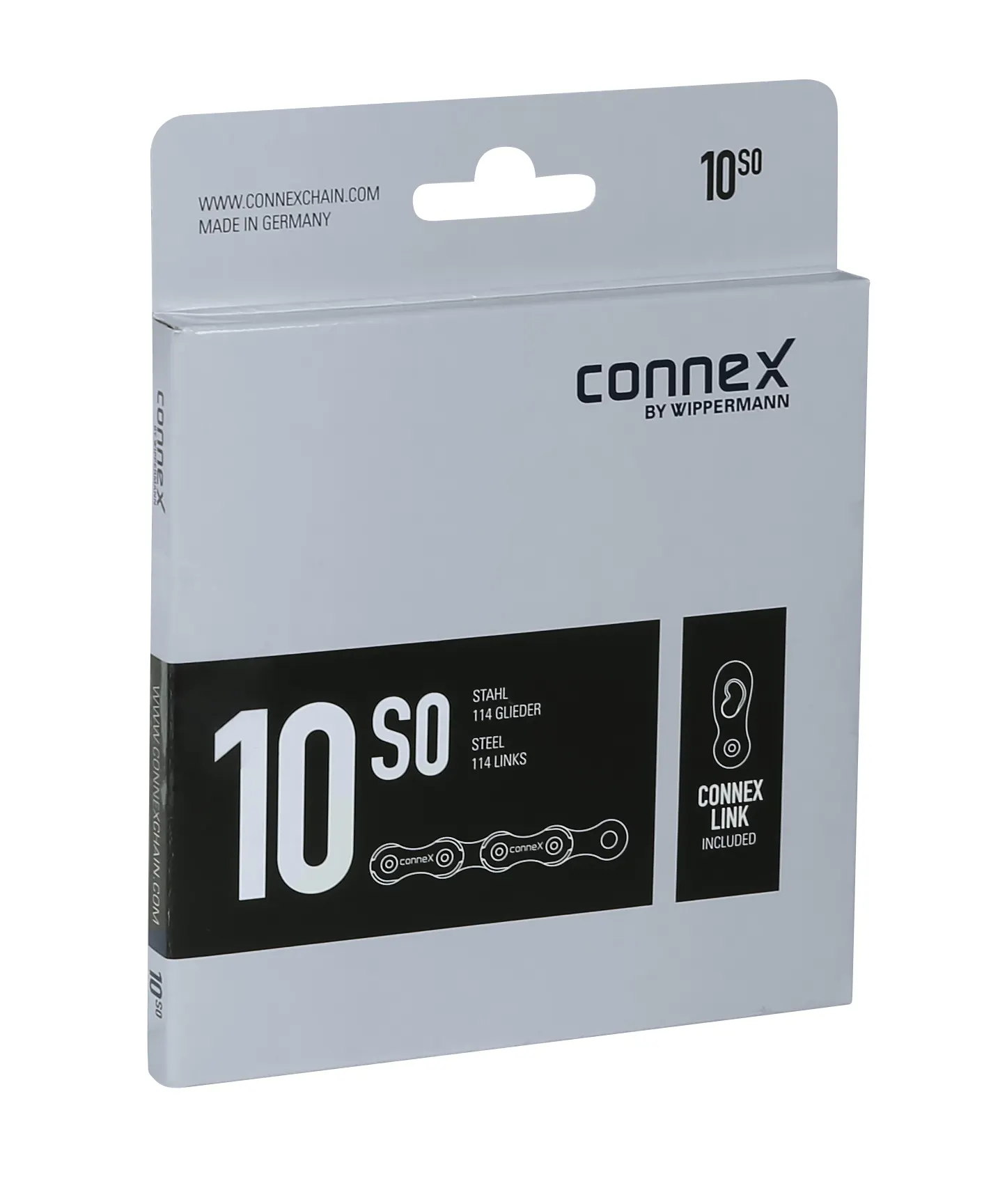 řetěz CONNEX 10s0 pro 10-kolo, stříbrný