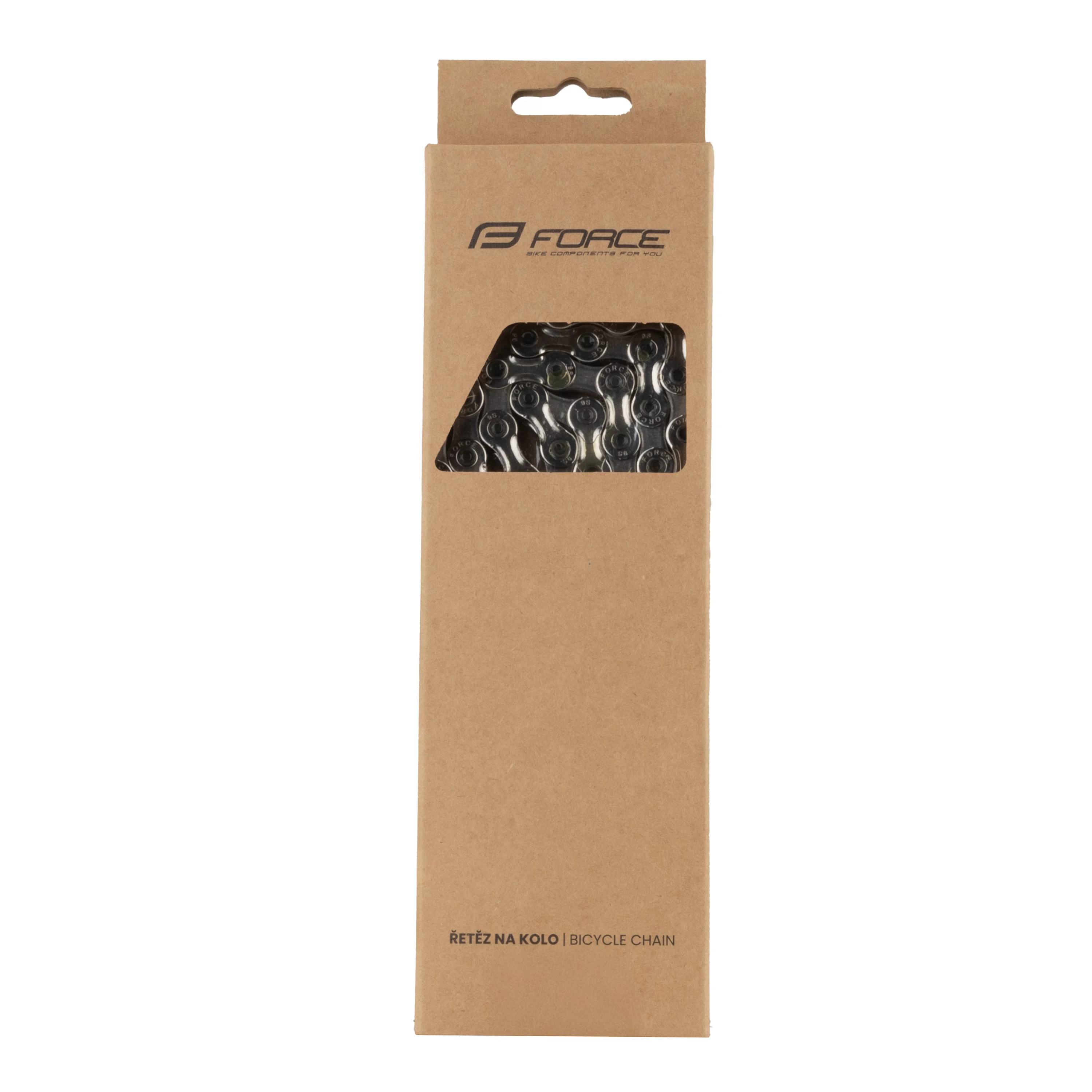 řetěz FORCE P9 E-bike 9-kolo,138čl. celostříbrný