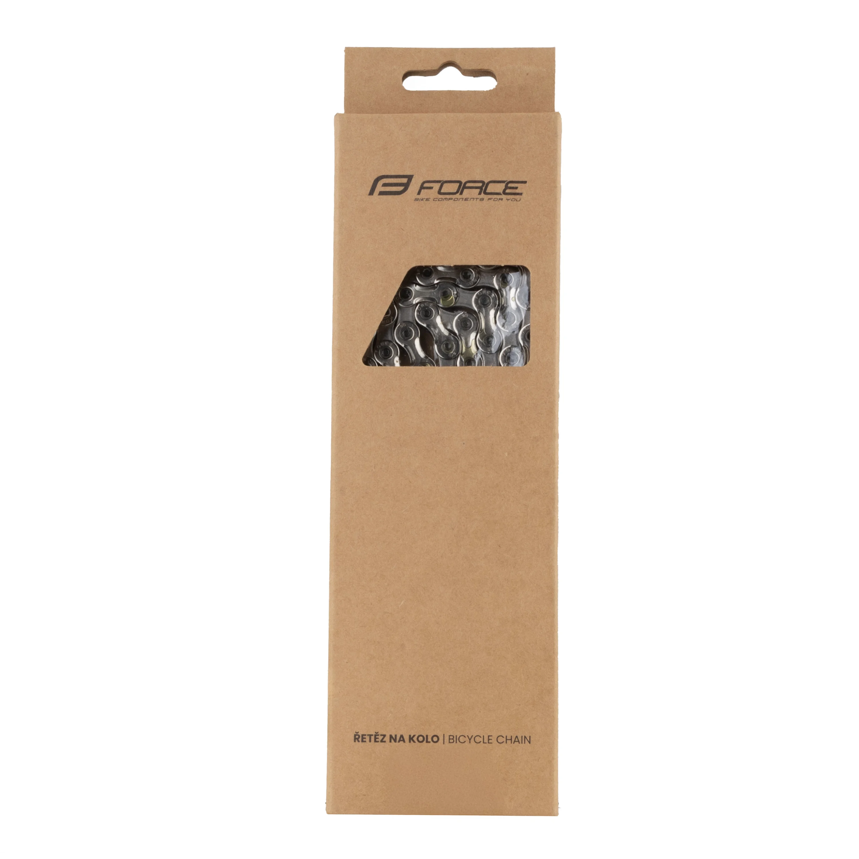 řetěz FORCE P9001 pro 9-kolo,116čl. celostříbrný