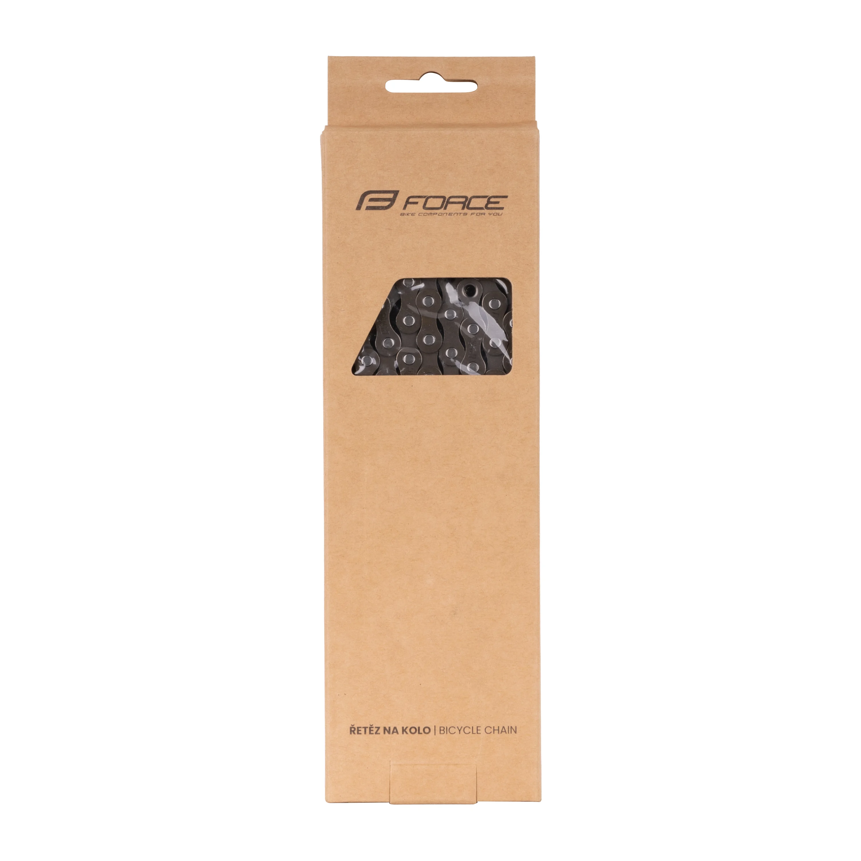 řetěz FORCE/PYC P410 pro 1/3-kolo,114čl. hnědý