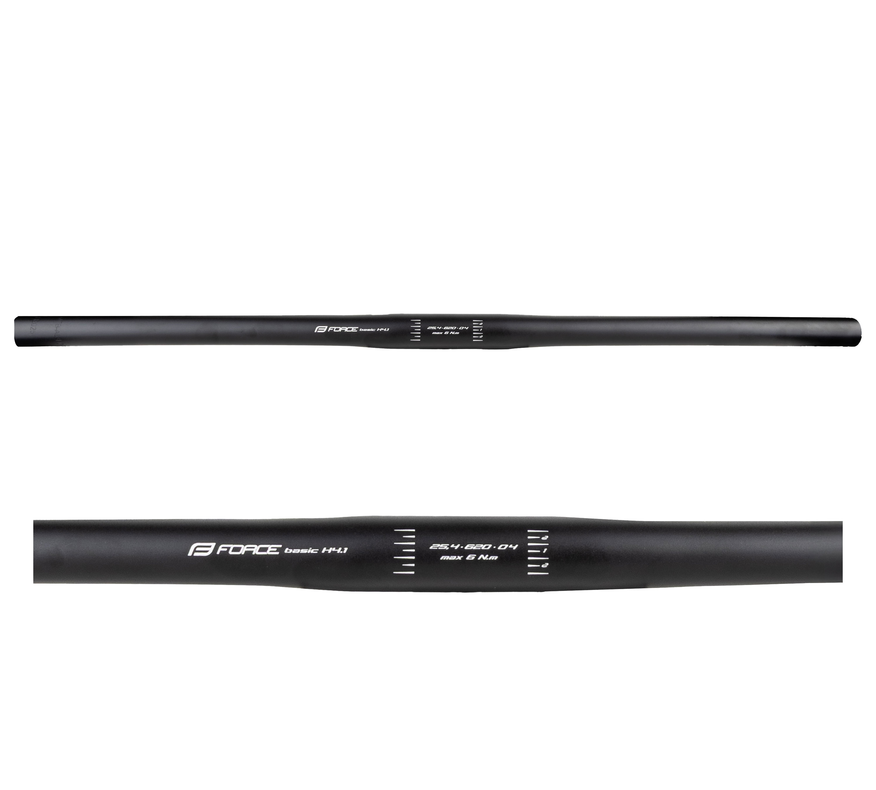 řídítka FORCE BASIC H4.1 rovné 25,4/620mm Al,černé mat