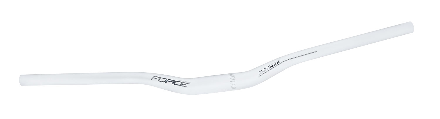 řidítka FORCE BASIC H6.6 prohlé 31,8/740mm Al, bílé