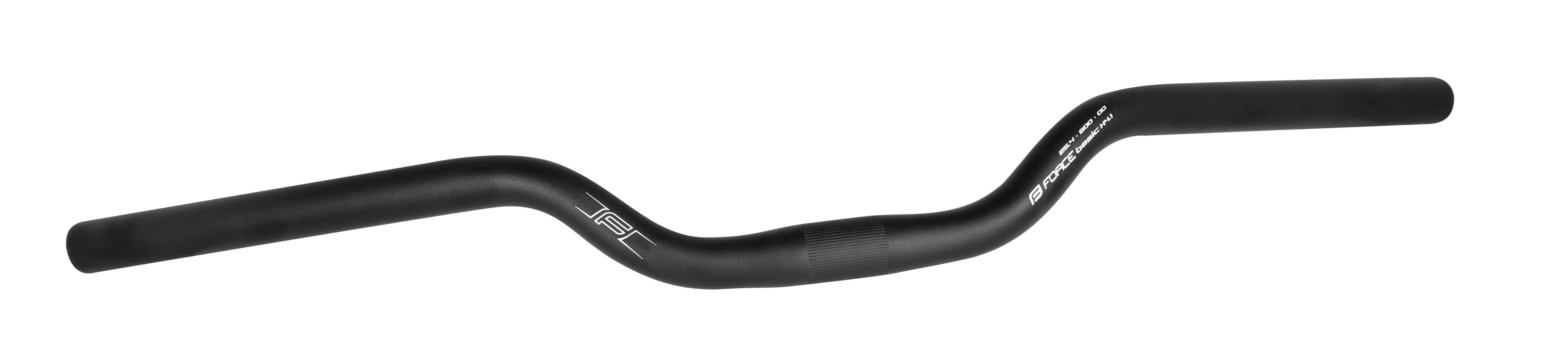 řidítka FORCE BASIC H8.4 prohlé 25,4 mm Al,černé mat