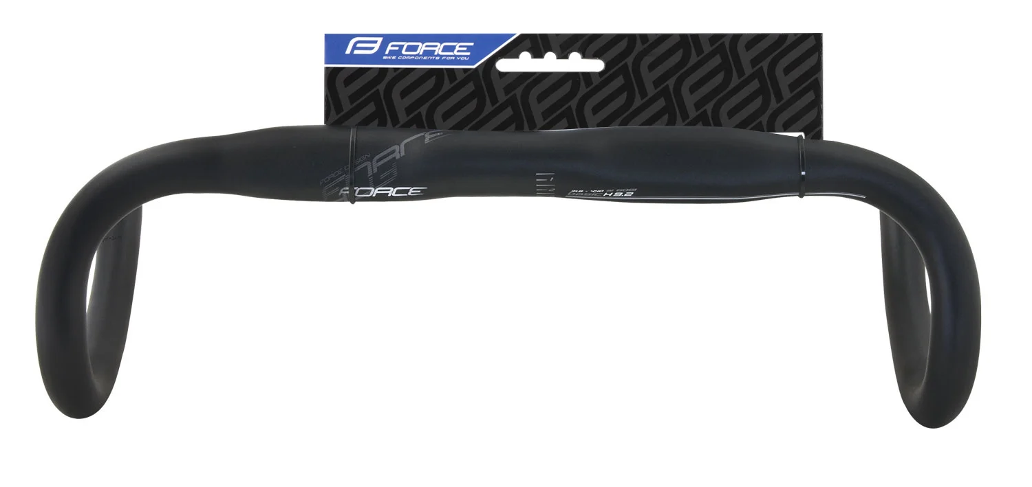 řídítka FORCE ROAD H9.2 31,8/420 mm Al, černá