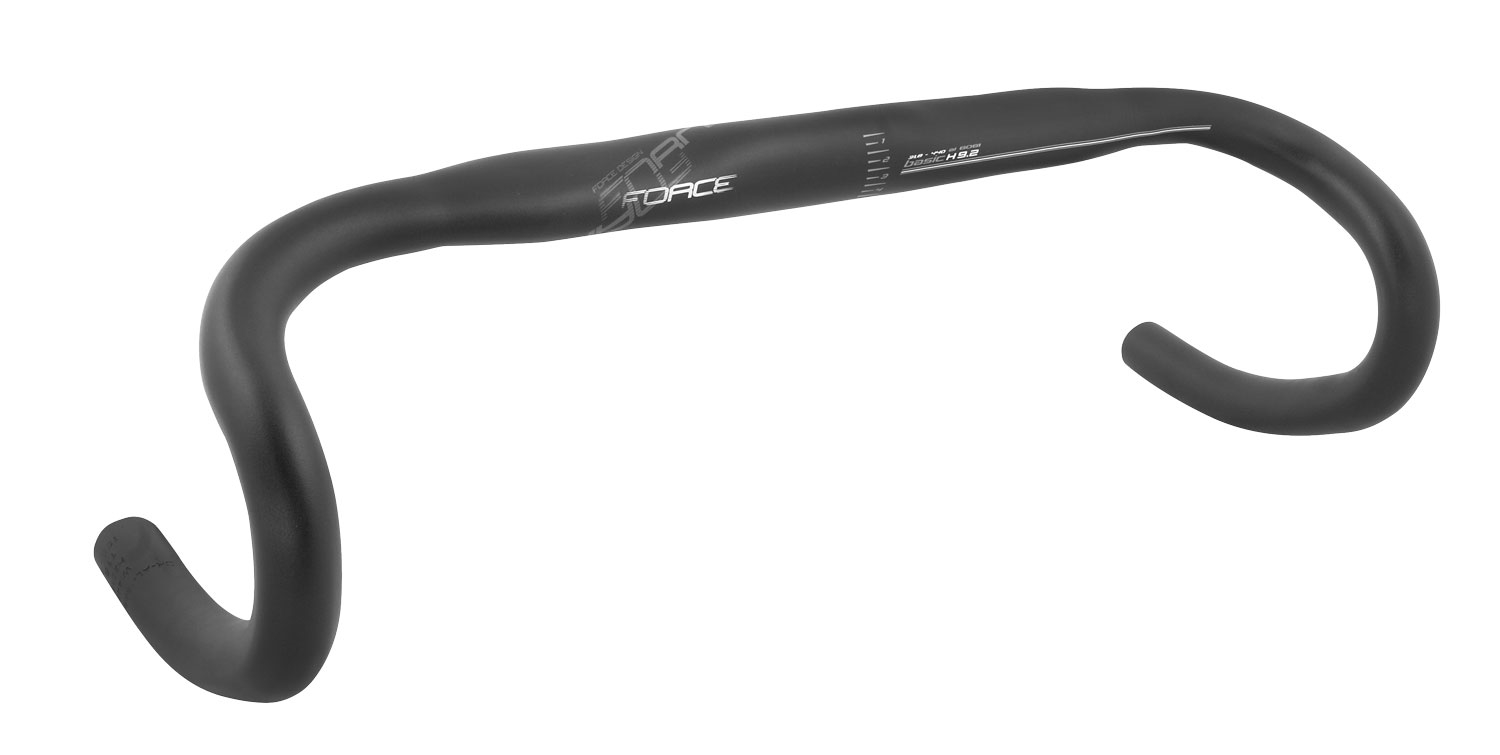 řídítka FORCE ROAD H9.2 31,8/420 mm Al, černá