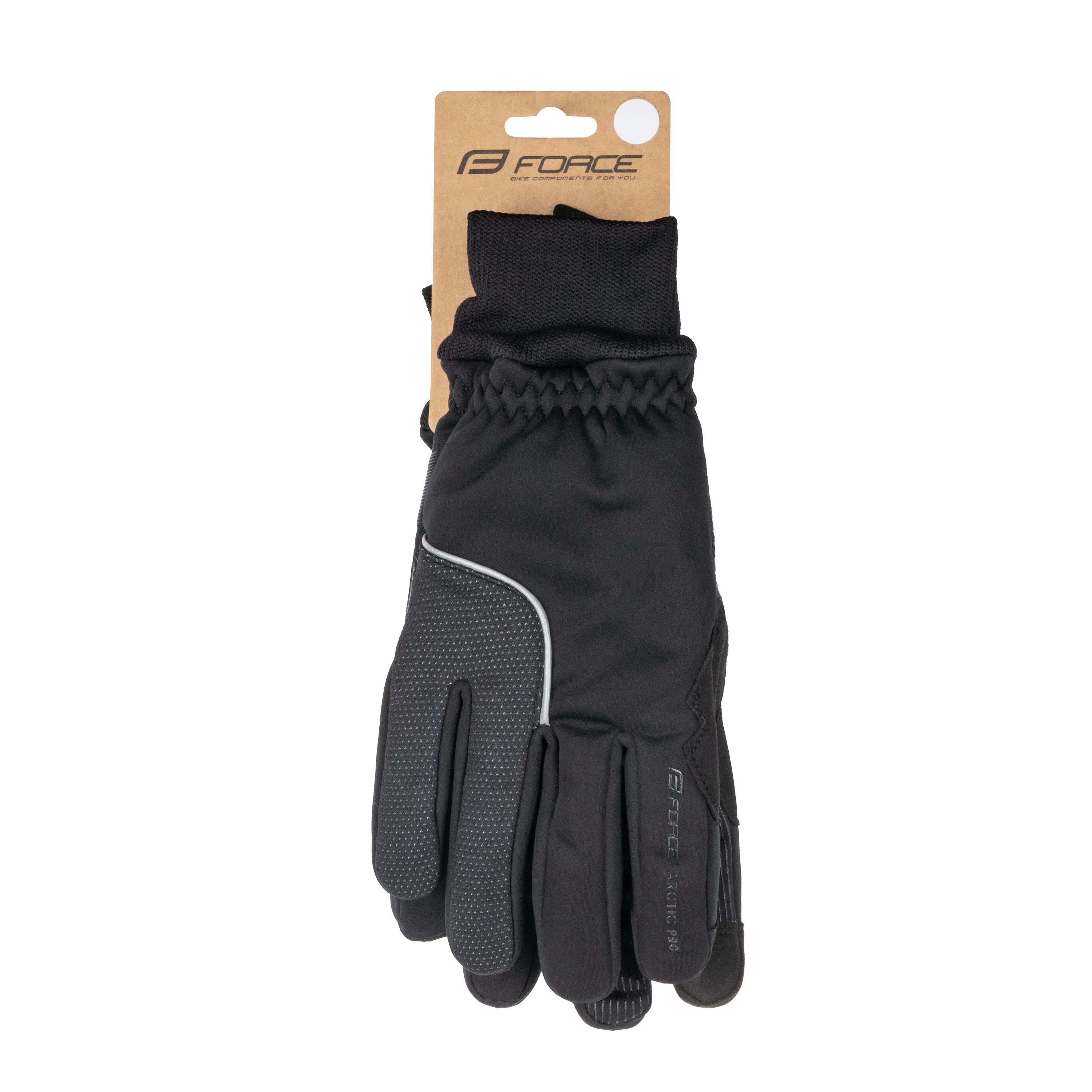 rukavice FORCE ARCTIC PRO, černé XXL