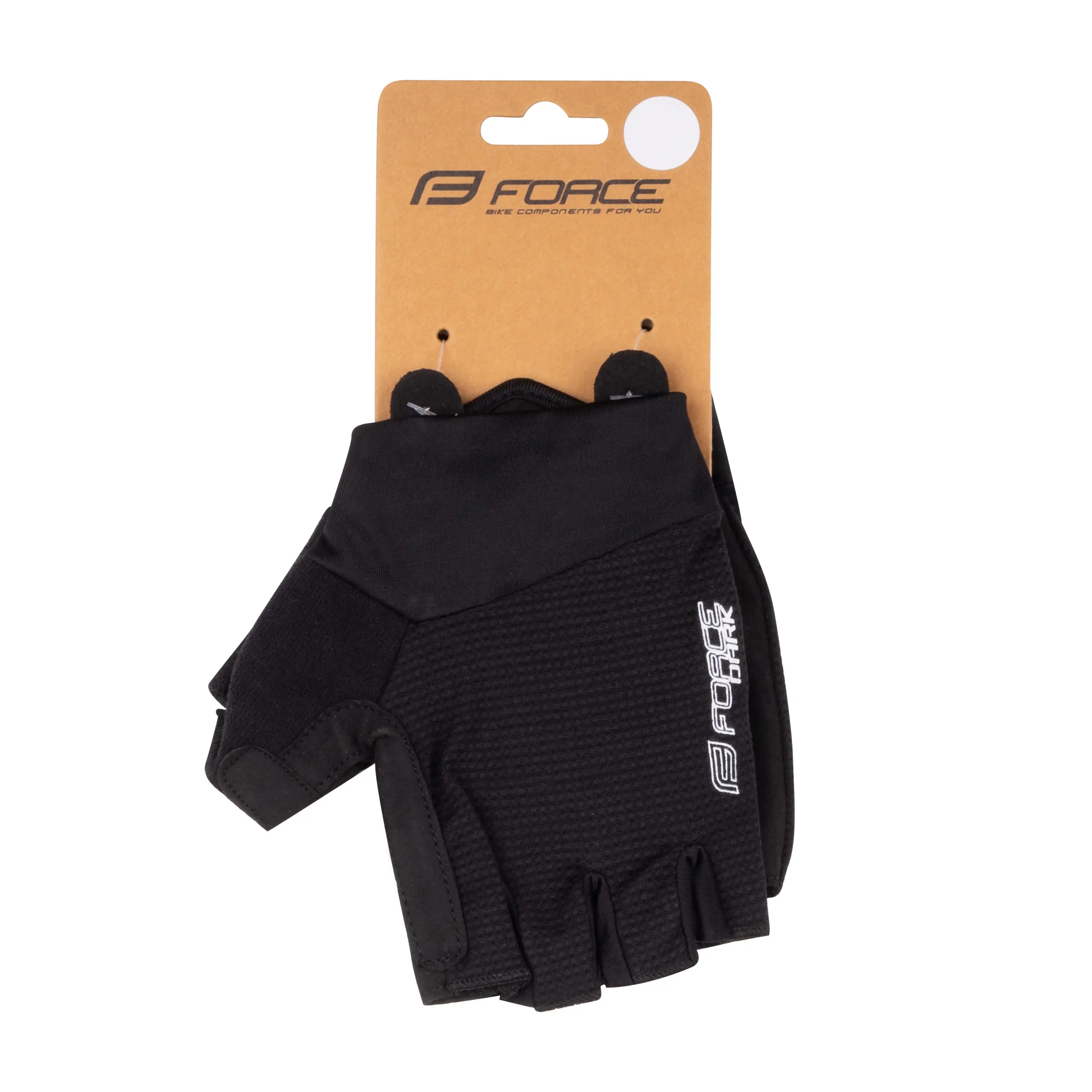 rukavice FORCE DARK, černé XL