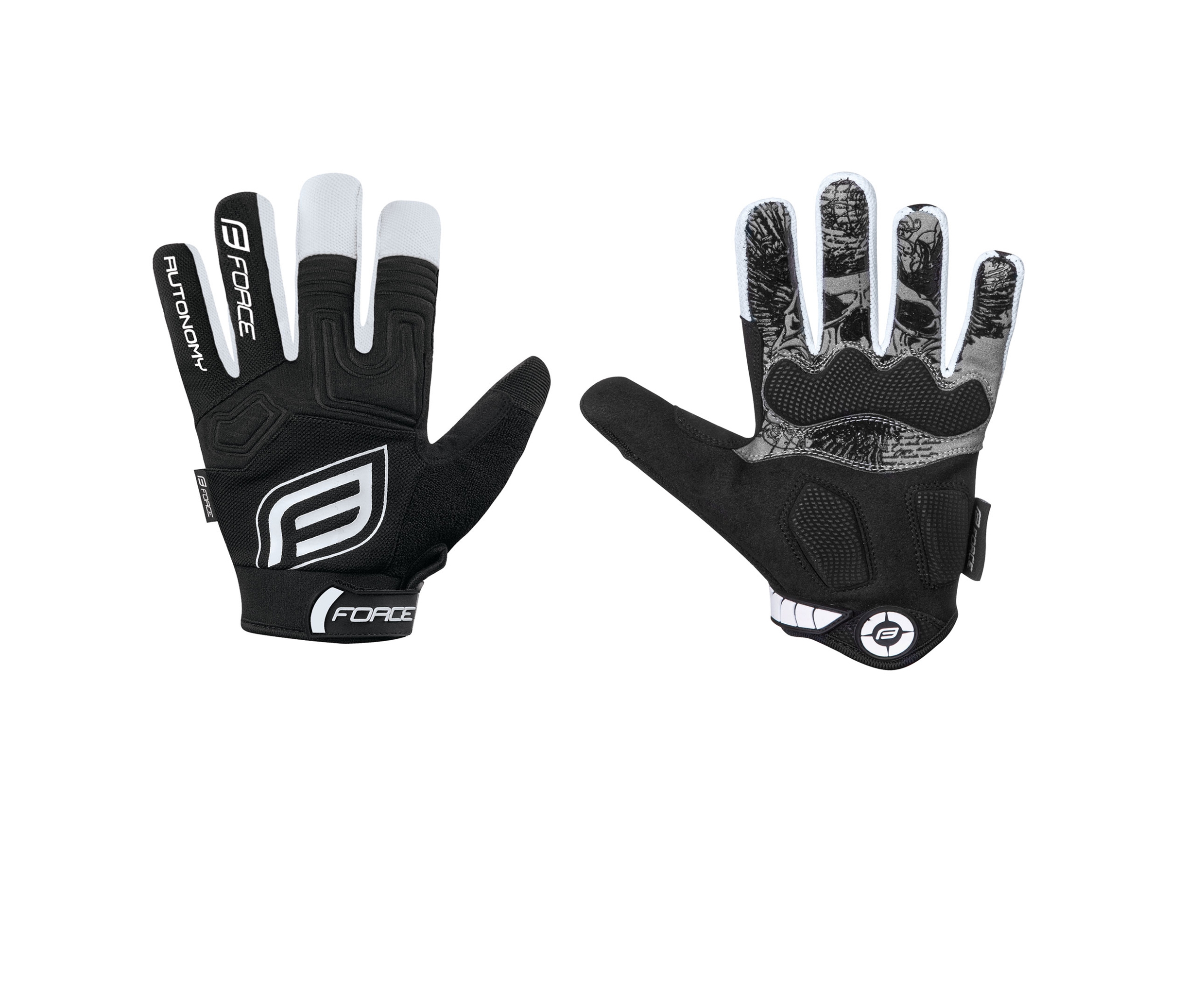 rukavice FORCE KID MTB AUTONOMY, černé L
