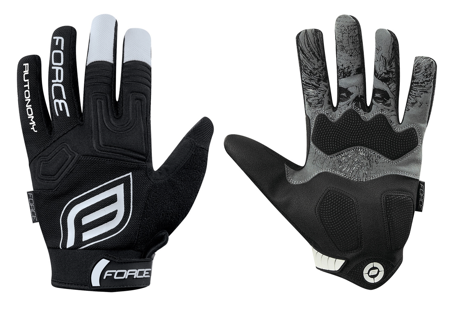 rukavice FORCE MTB AUTONOMY, černé