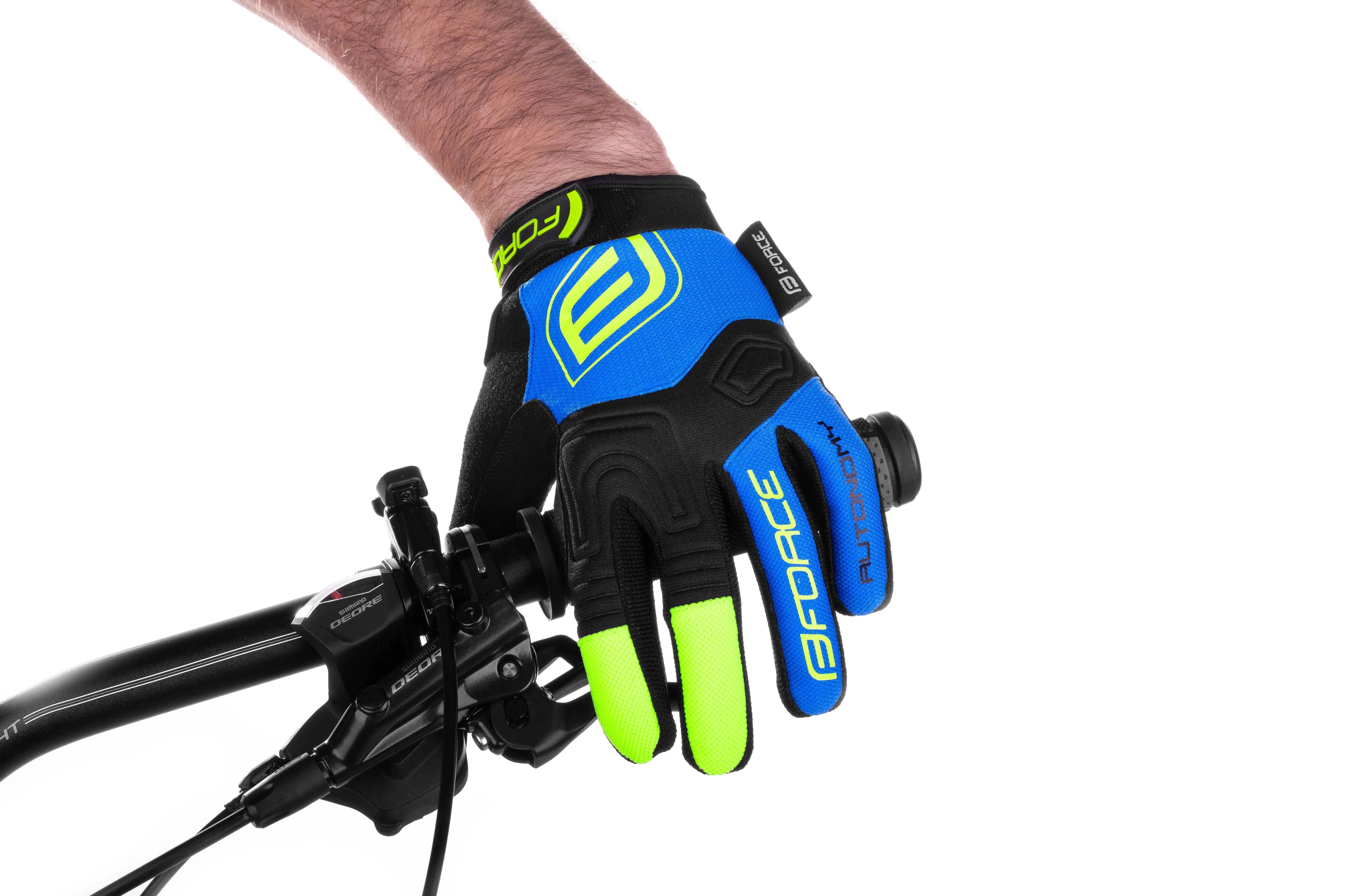 rukavice FORCE MTB AUTONOMY, černo-modré