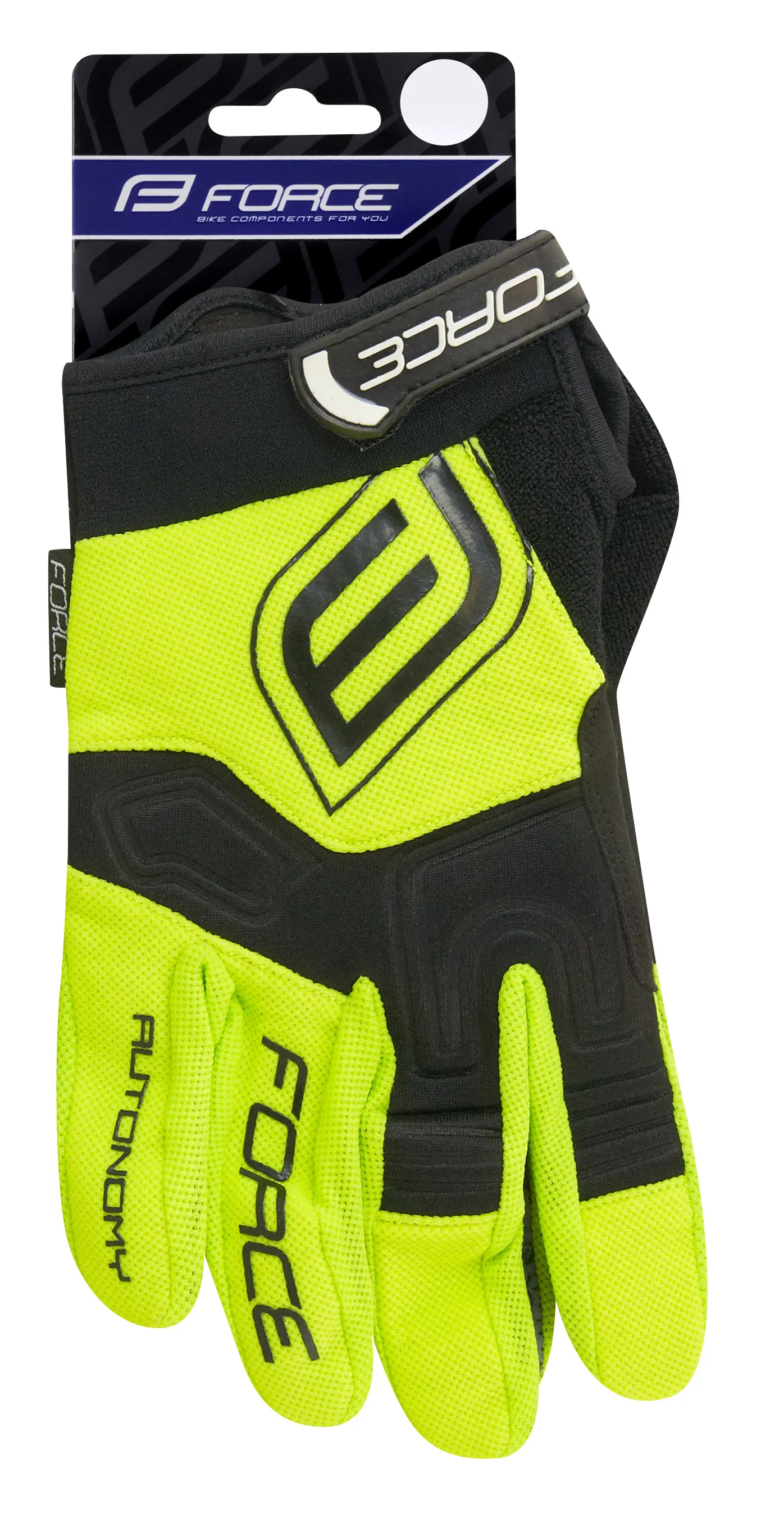 rukavice FORCE MTB AUTONOMY, fluo S
