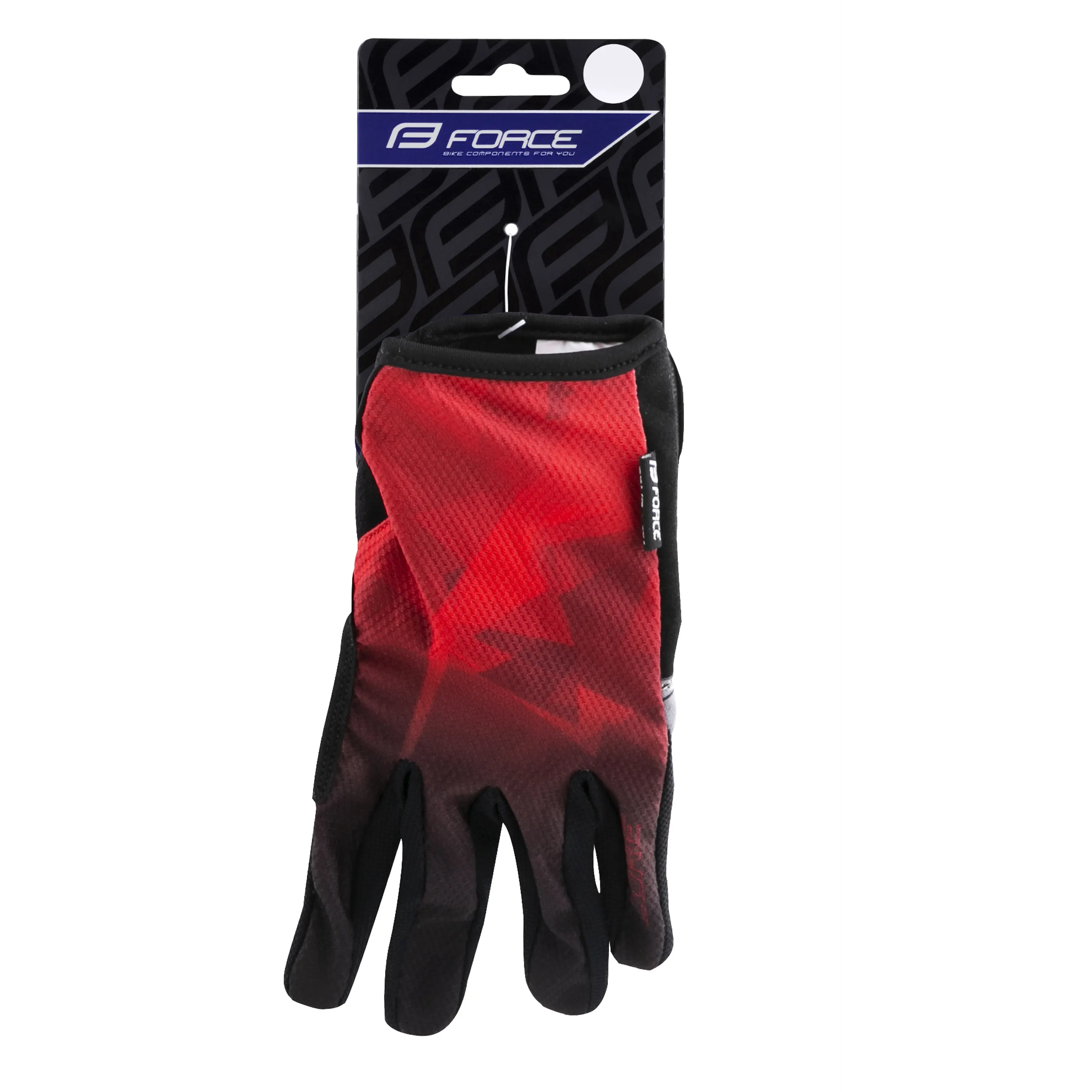 rukavice FORCE MTB CORE letní, červené XL