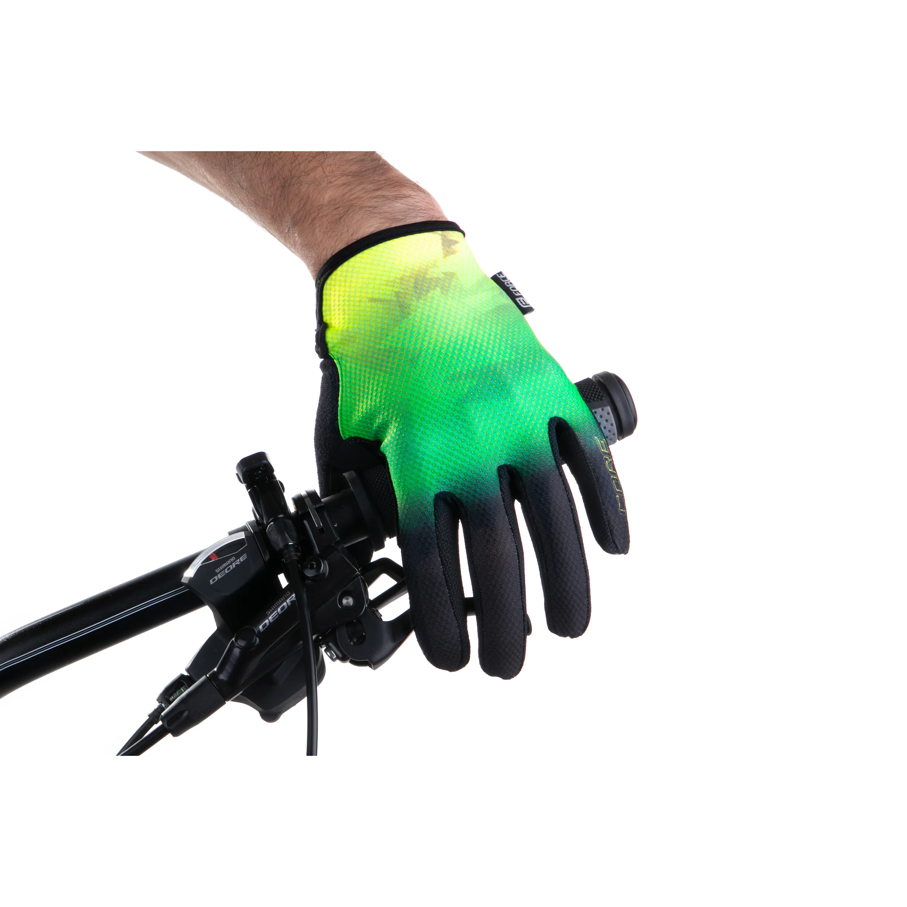 rukavice FORCE MTB CORE letní, fluo-zelené L