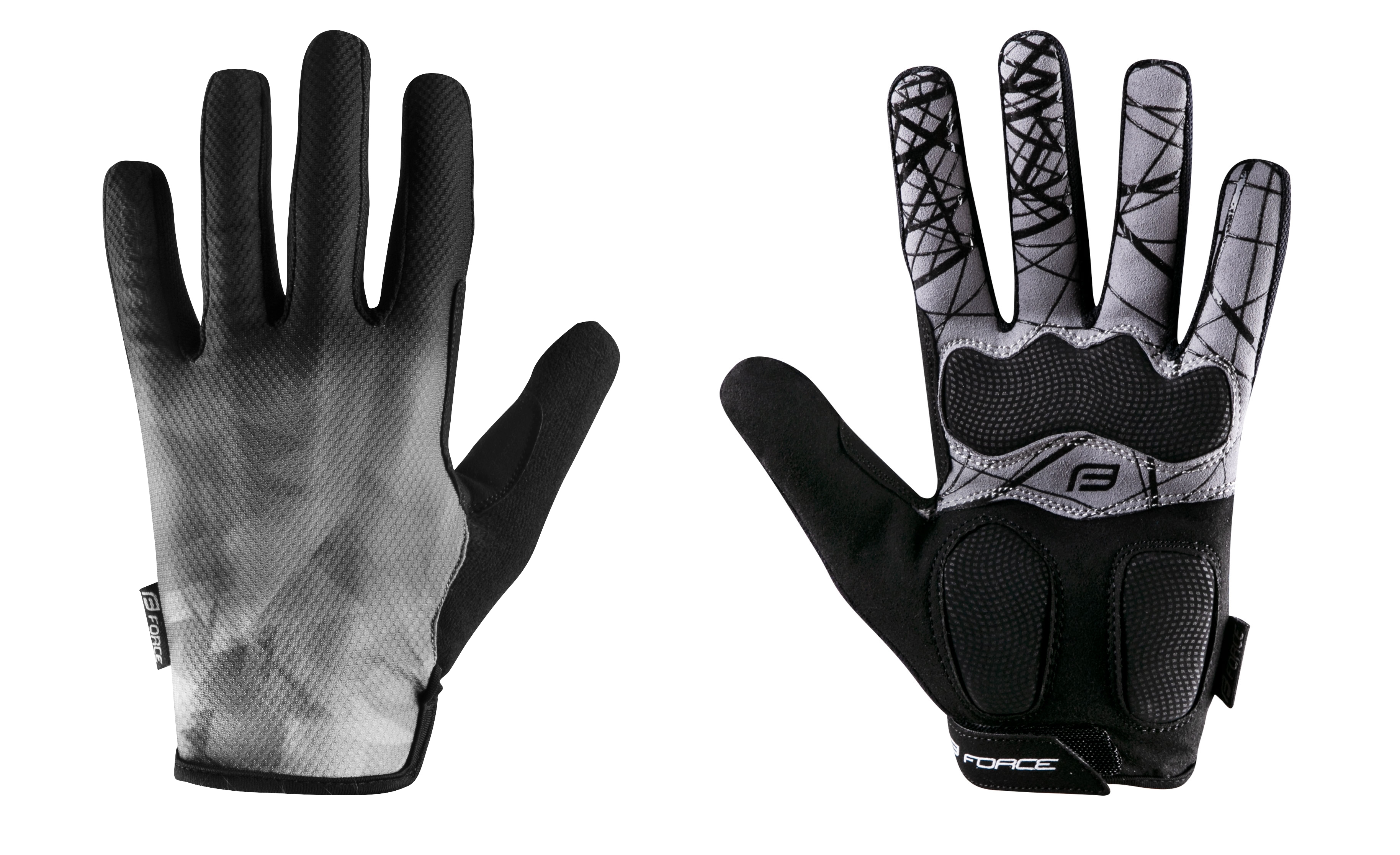 rukavice FORCE MTB CORE letní,šedé XXL