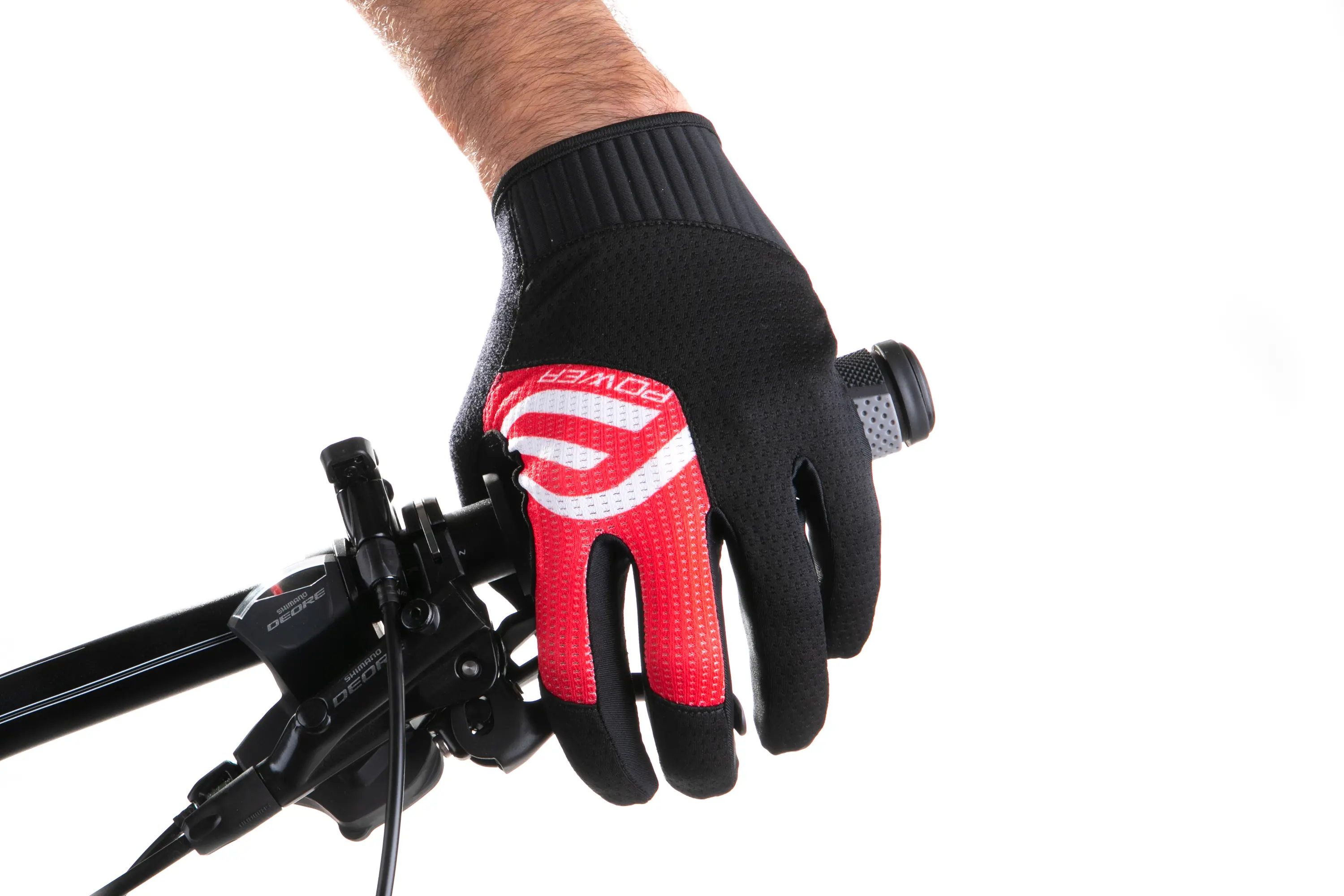 rukavice FORCE MTB POWER, černo-červené