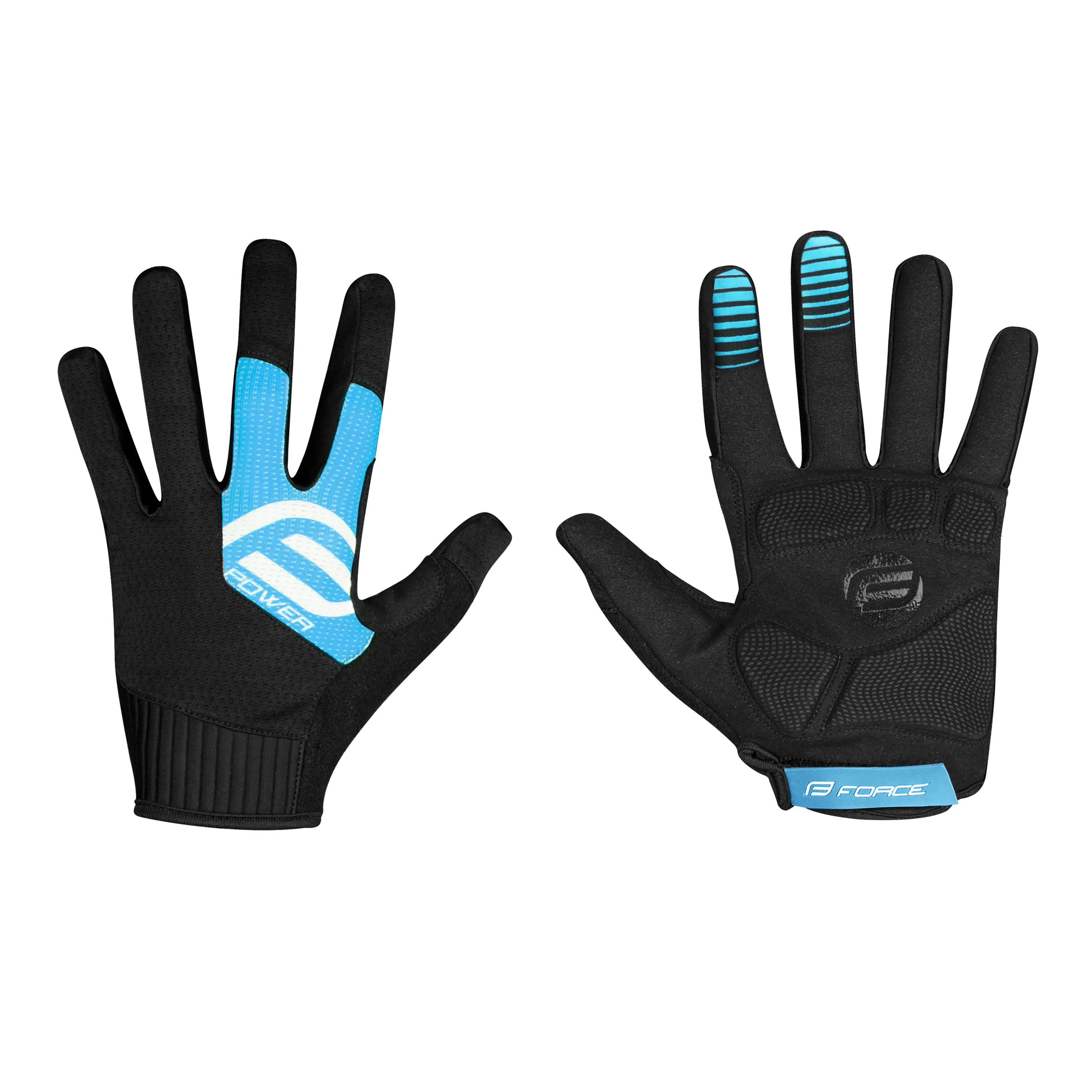 rukavice FORCE MTB POWER, černo-modré