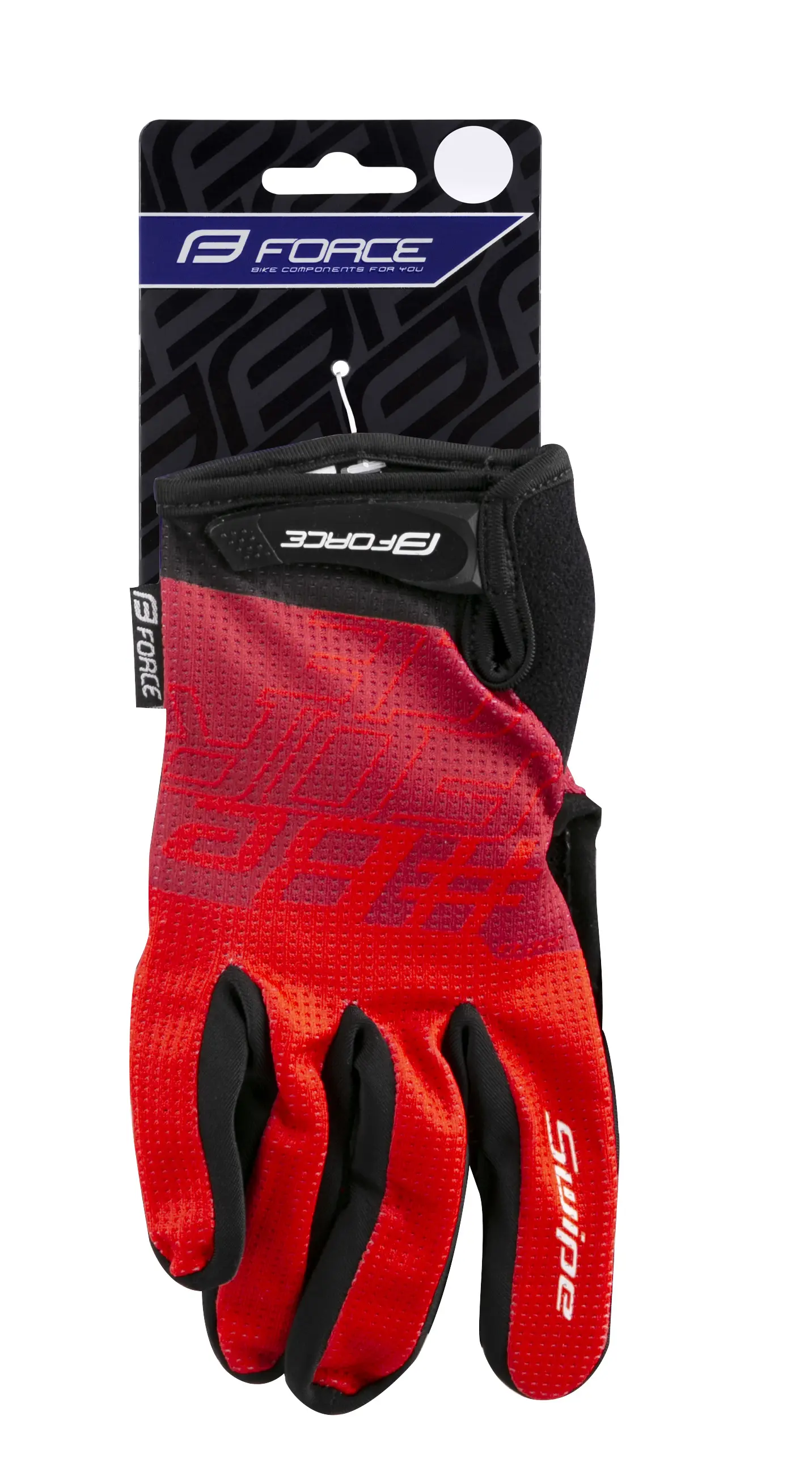 rukavice FORCE MTB SWIPE letní,červené
