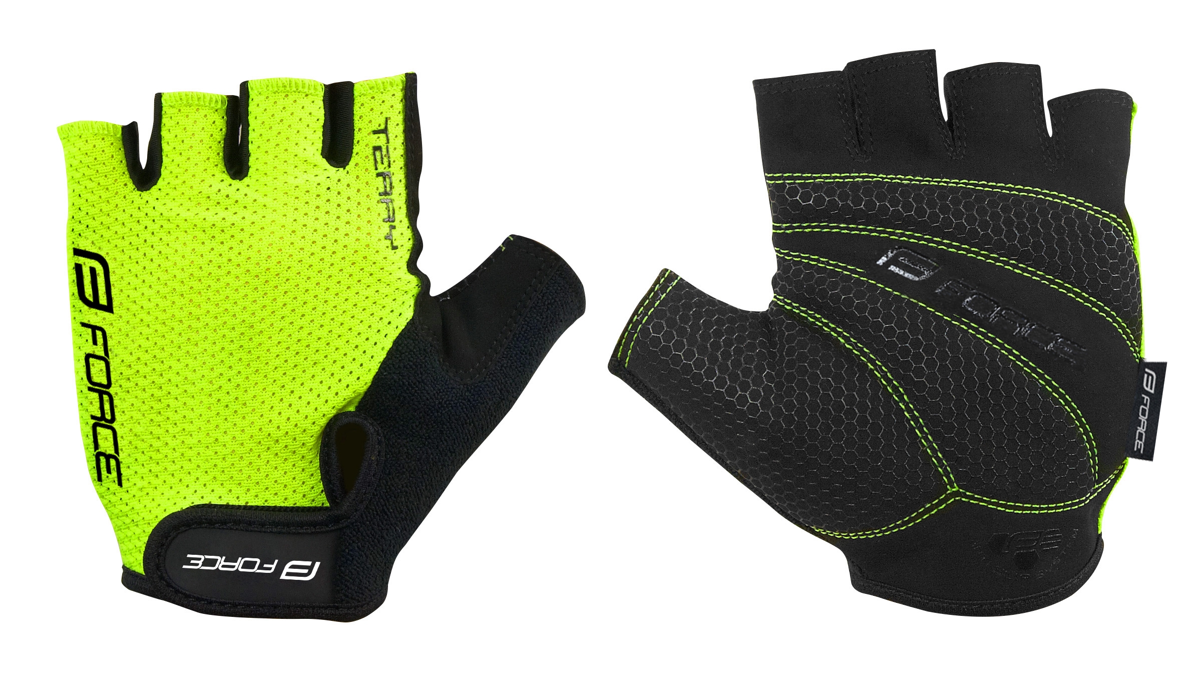 rukavice FORCE TERRY, fluo