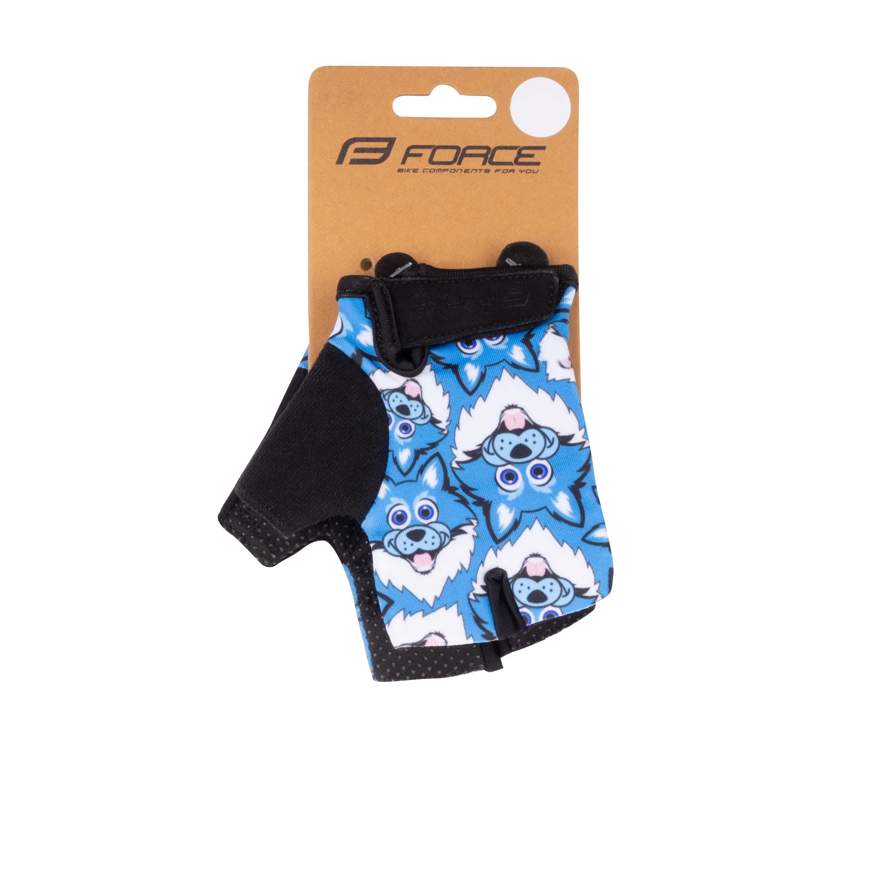 rukavice FORCE WOLFIE KID, růžové XL
