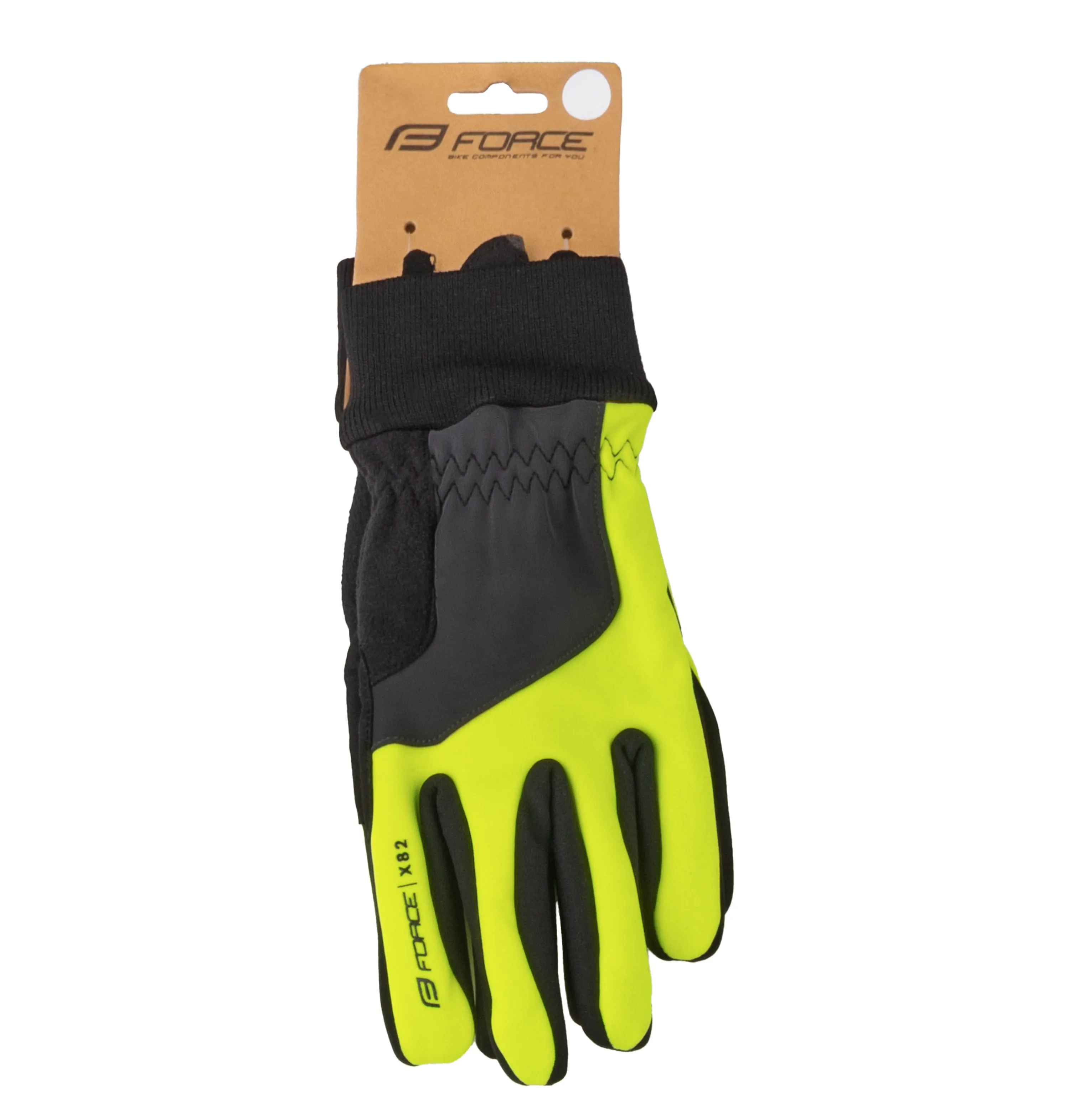 rukavice FORCE X82, fluo L