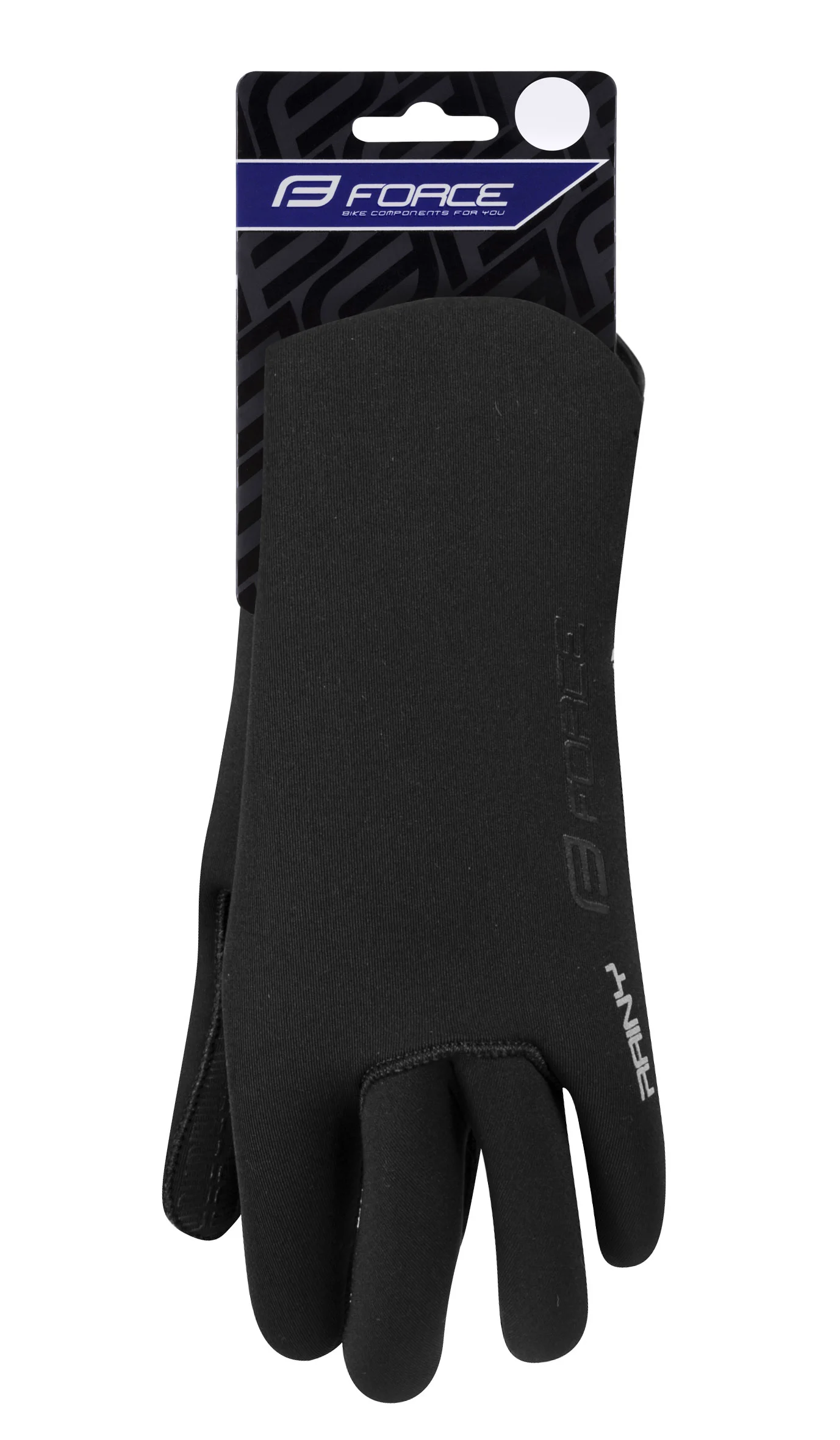 rukavice neoprénové FORCE RAINY, černé